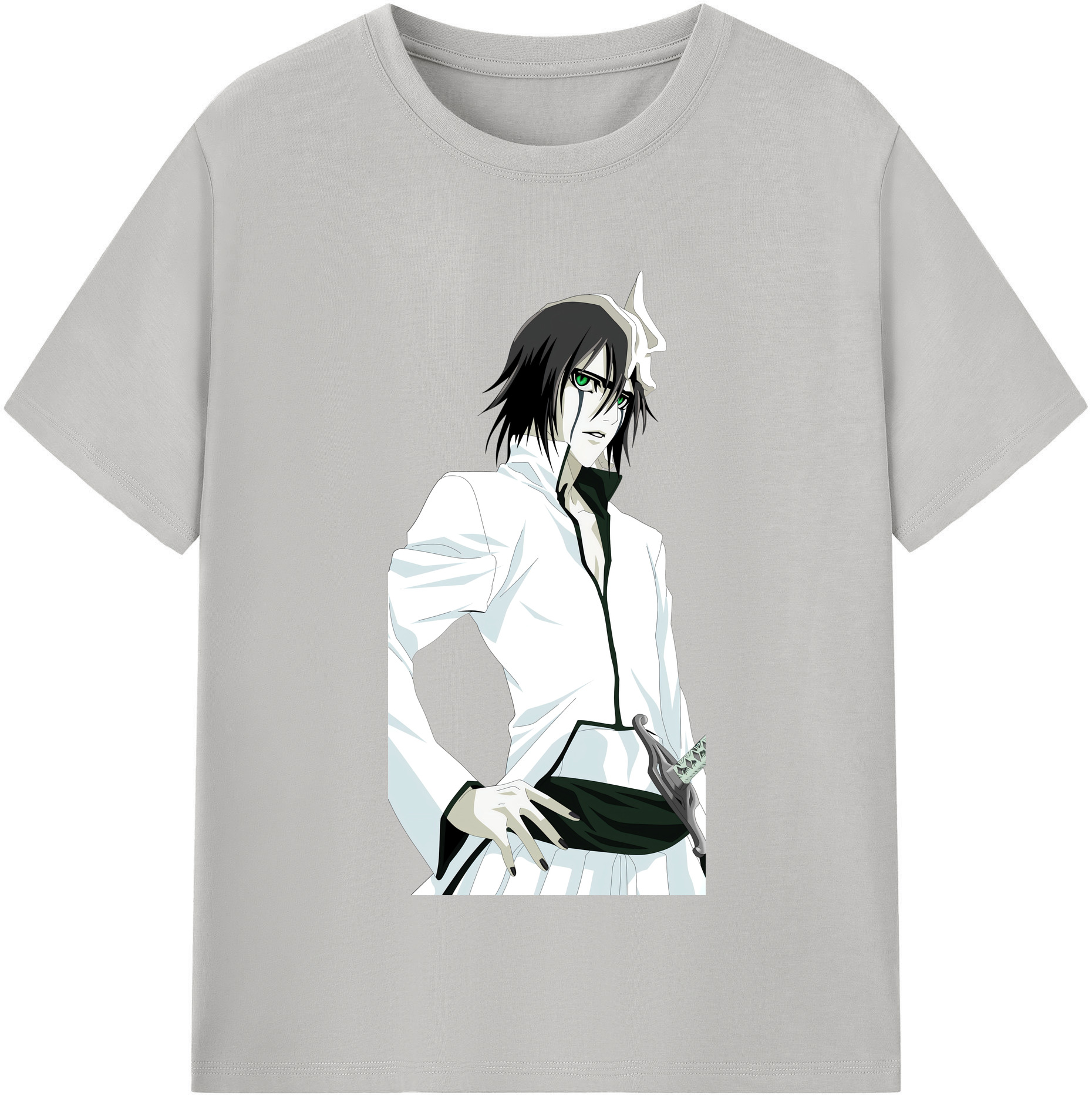 （画像用） ブリーチ ウルキオラ·シファー BLEACH Ulquiorra cifer 綿100％半袖Tシャツ（フロントプリント）