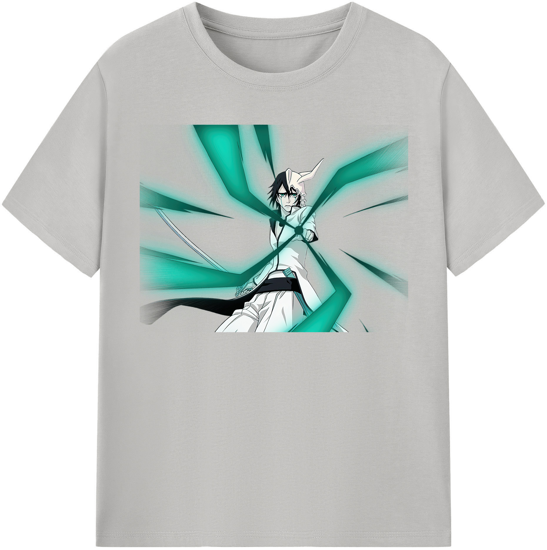 （画像用） ブリーチ ウルキオラ·シファー BLEACH Ulquiorra cifer 綿100％半袖Tシャツ（フロントプリント）