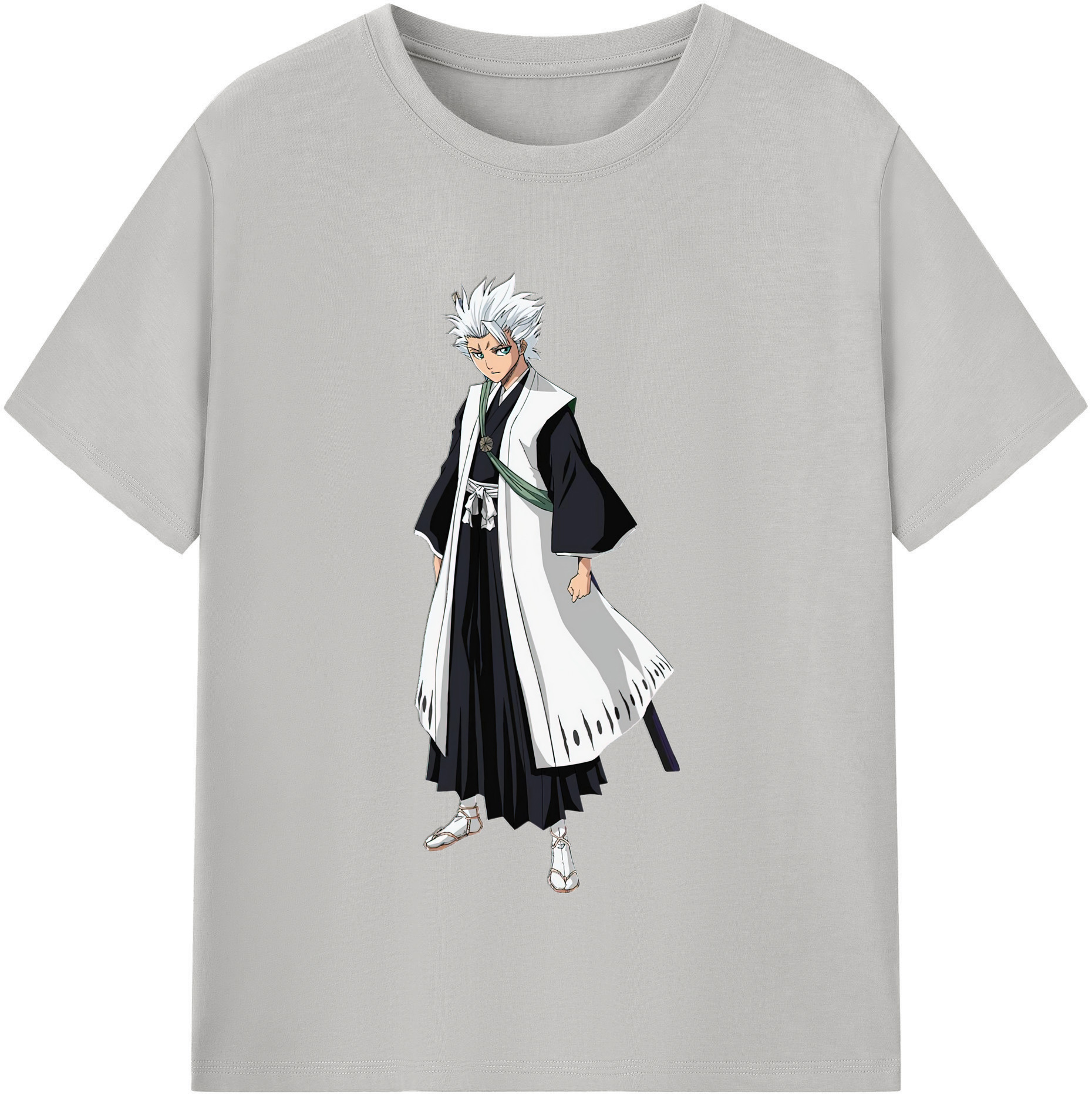 （画像用） ブリーチ 日番谷冬獅郎（ひつがや とうしろう） BLEACH Hitsugaya Toushirou 綿100％半袖Tシャツ（フロントプリント）
