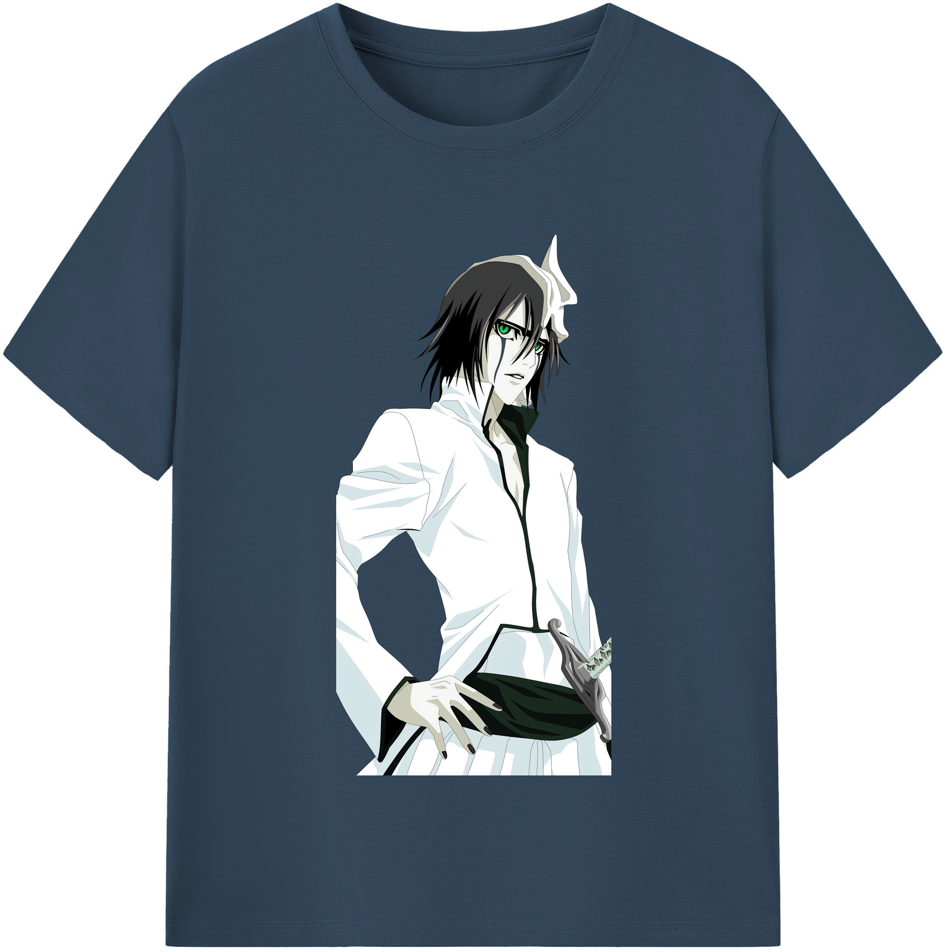 （画像用） ブリーチ ウルキオラ·シファー BLEACH Ulquiorra cifer 綿100％半袖Tシャツ（フロントプリント）