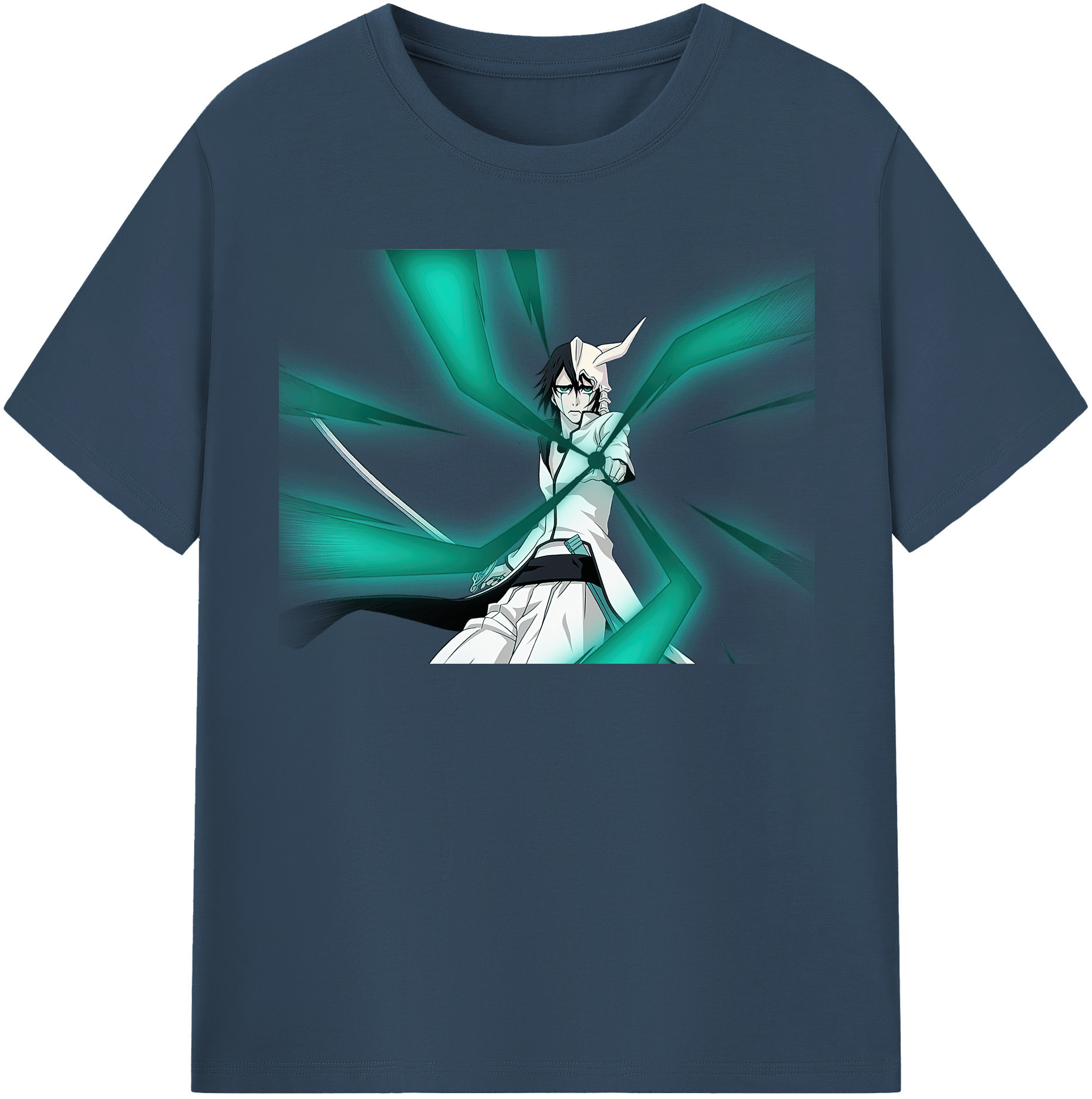 （画像用） ブリーチ ウルキオラ·シファー BLEACH Ulquiorra cifer 綿100％半袖Tシャツ（フロントプリント）