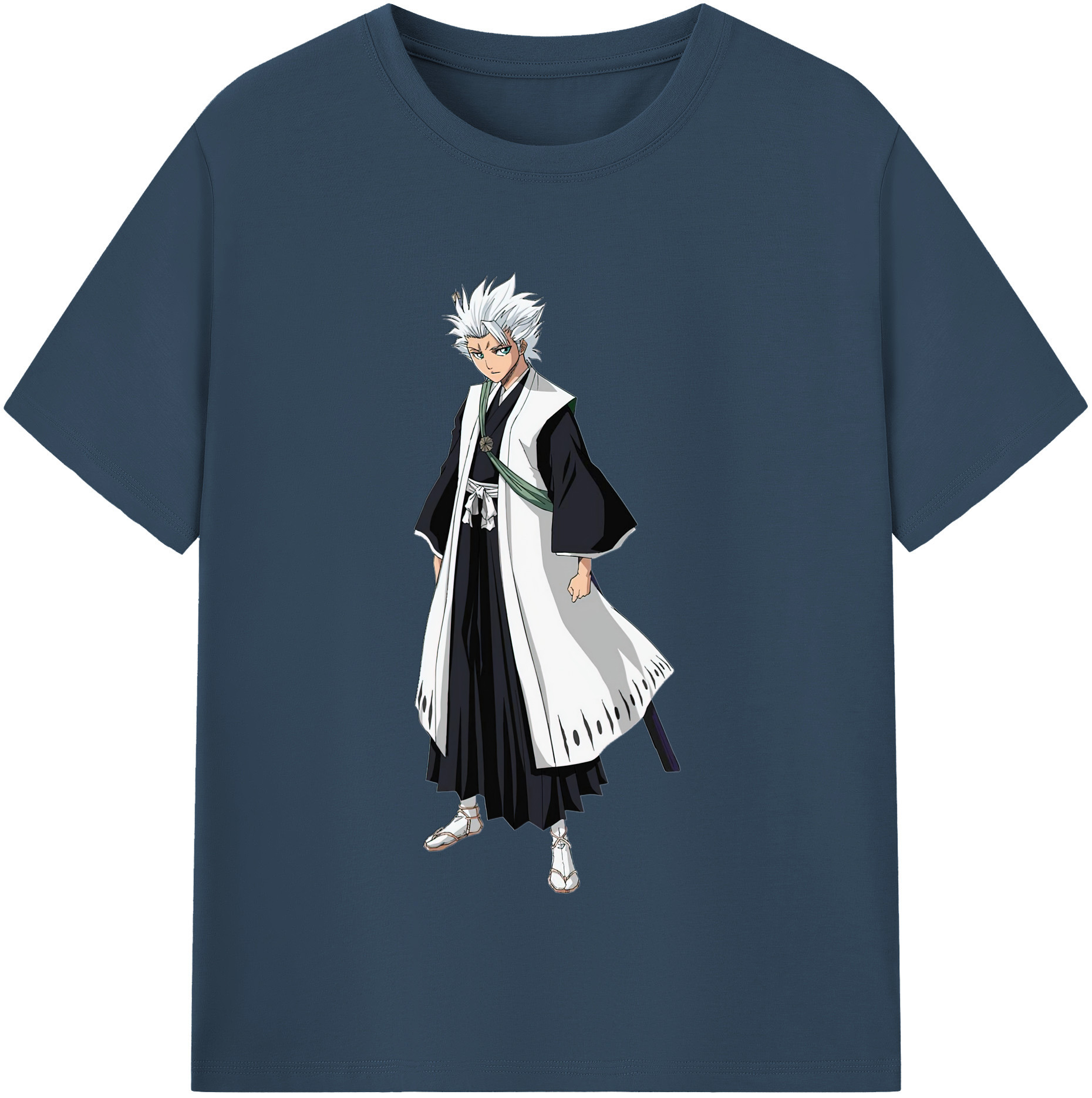 （画像用） ブリーチ 日番谷冬獅郎（ひつがや とうしろう） BLEACH Hitsugaya Toushirou 綿100％半袖Tシャツ（フロントプリント）