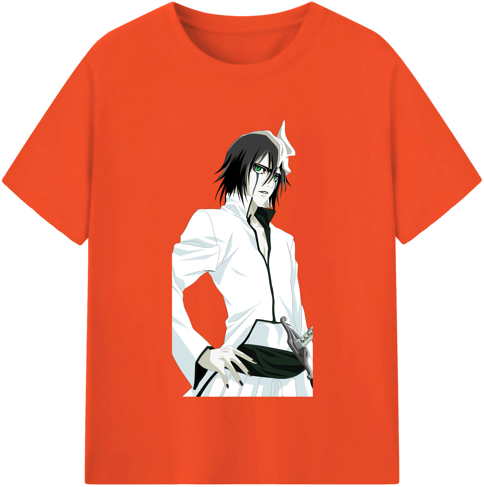 （画像用） ブリーチ ウルキオラ·シファー BLEACH Ulquiorra cifer 綿100％半袖Tシャツ（フロントプリント）