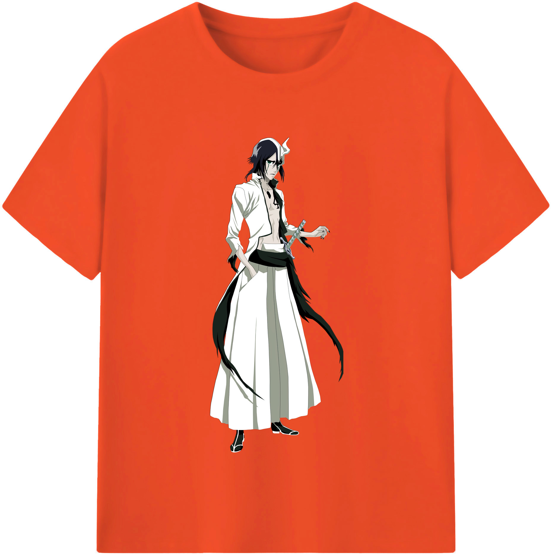 （画像用） ブリーチ ウルキオラ·シファー BLEACH Ulquiorra cifer 綿100％半袖Tシャツ（フロントプリント）