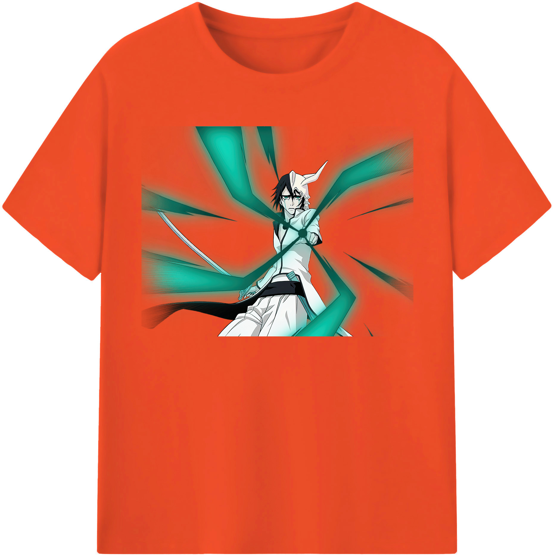 （画像用） ブリーチ ウルキオラ·シファー BLEACH Ulquiorra cifer 綿100％半袖Tシャツ（フロントプリント）