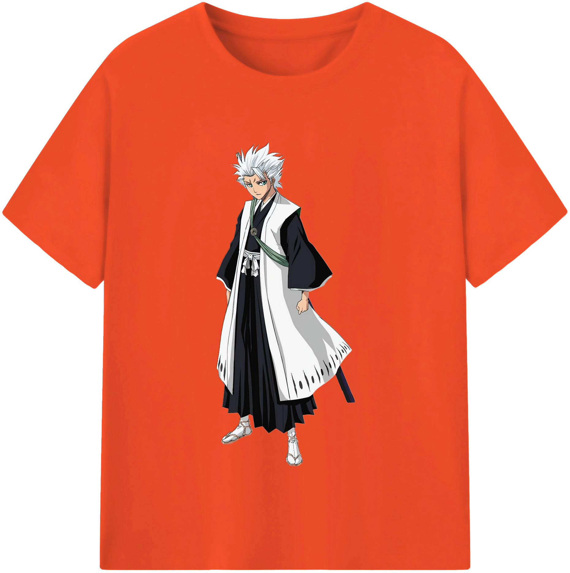 （画像用） ブリーチ 日番谷冬獅郎（ひつがや とうしろう） BLEACH Hitsugaya Toushirou 綿100％半袖Tシャツ（フロントプリント）