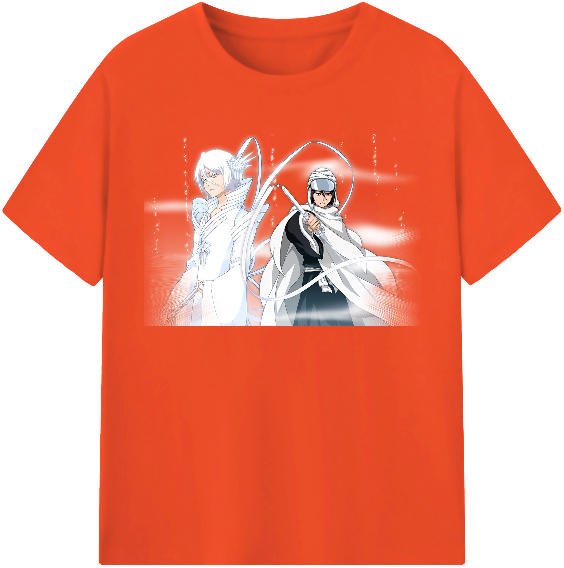 （画像用） ブリーチ 朽木ルキア BLEACH Kuchiki Rukia 綿100％半袖Tシャツ（フロントプリント）