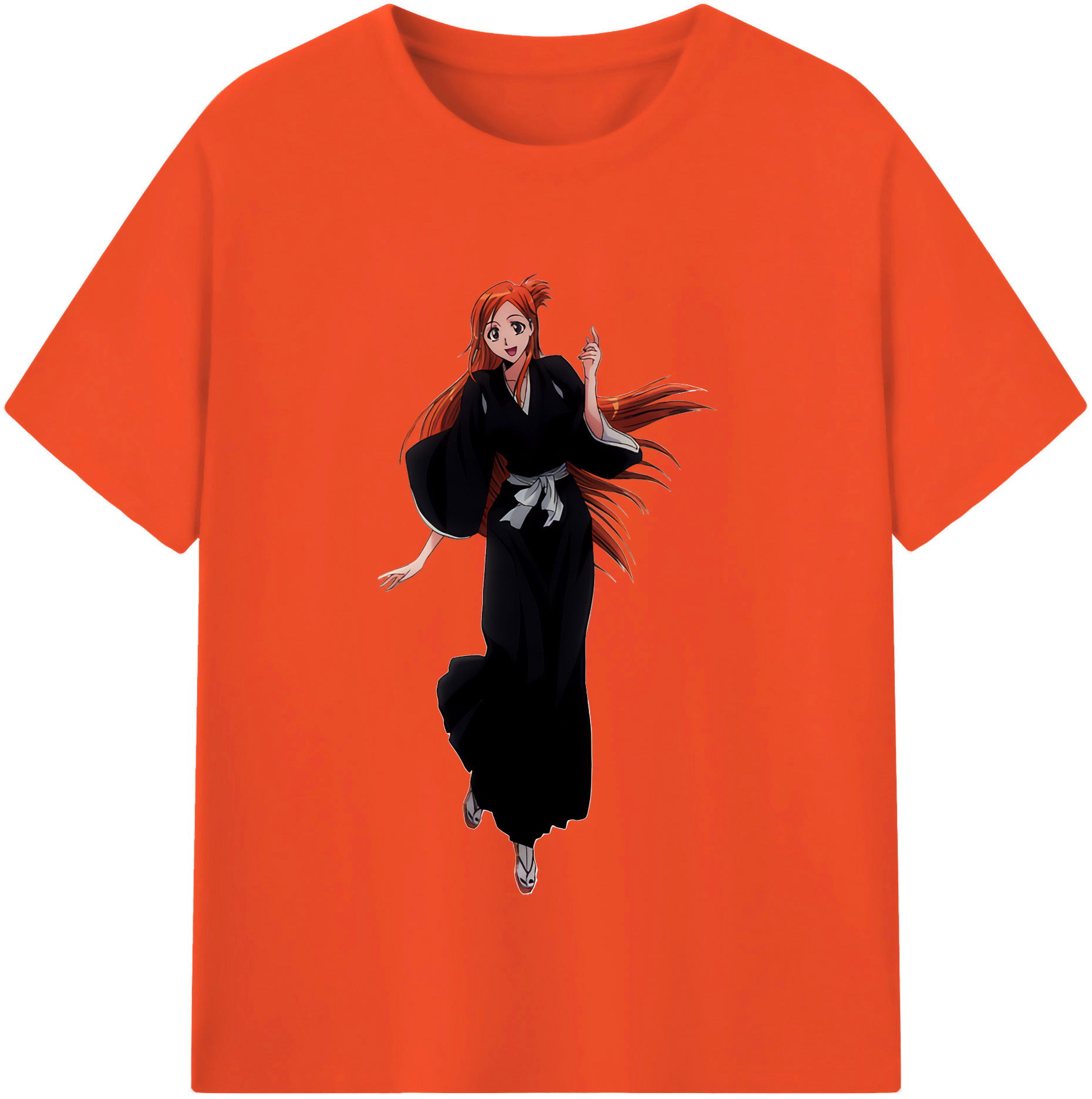 （画像用） ブリーチ 井上織姫（いのうえおりひめ） BLEACH Inoue Orihime 綿100％半袖Tシャツ（フロントプリント）