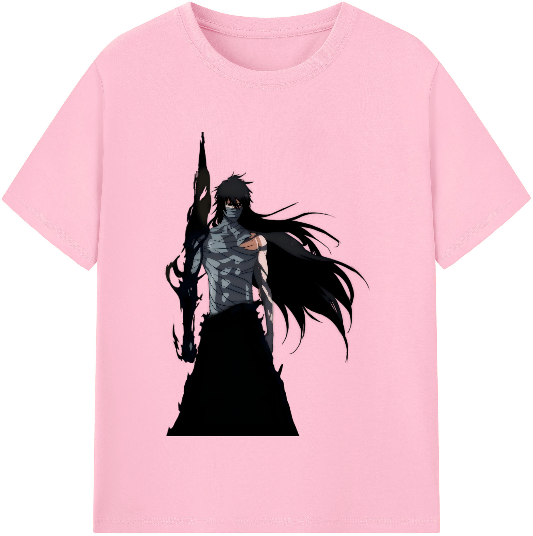 （画像用） ブリーチ 黒崎一護（くろさき いちご）BLEACH Kurosaki Ichigo 綿100％半袖Tシャツ（フロントプリント）