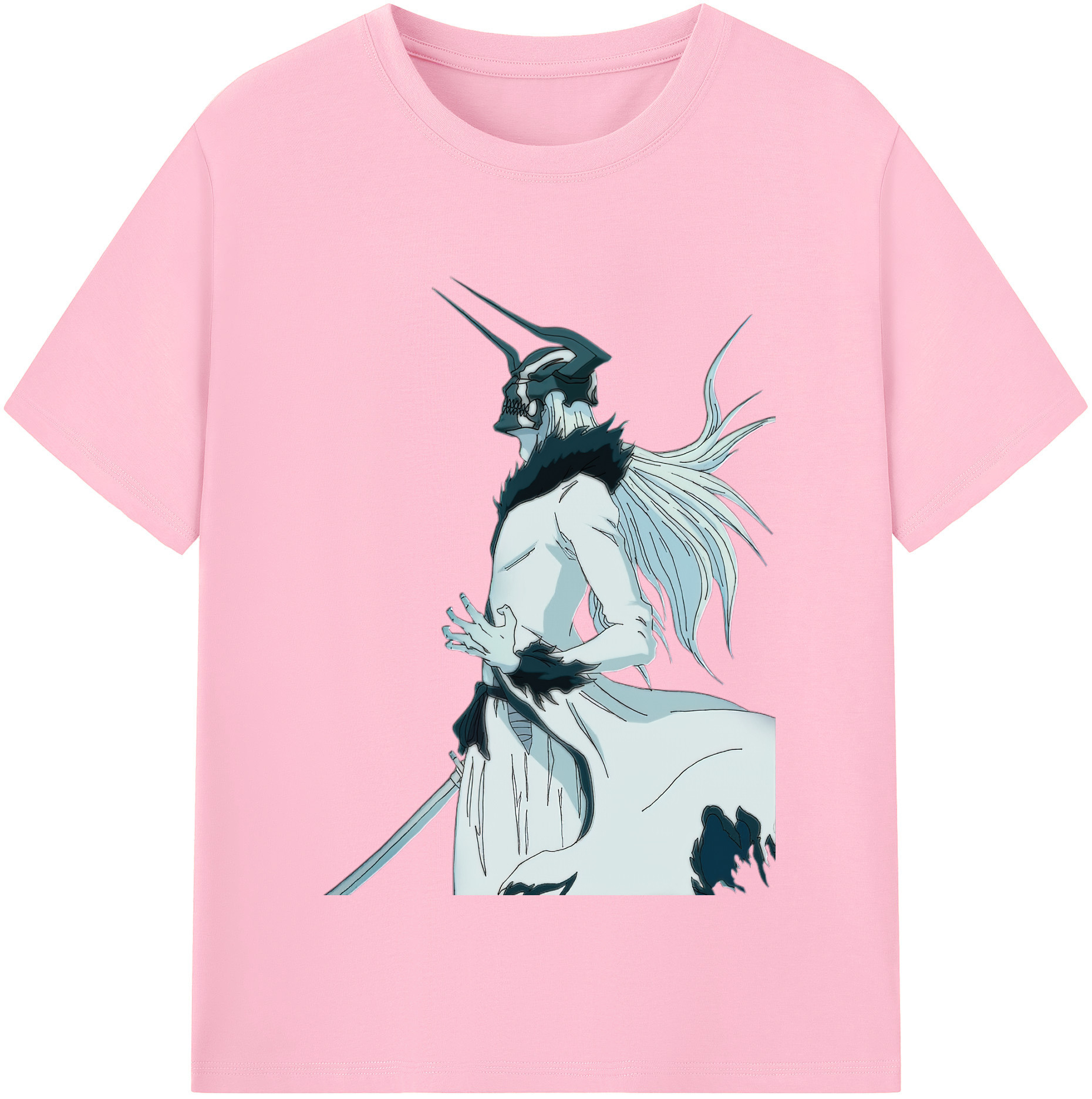 （画像用） ブリーチ 黒崎一護（くろさき いちご）BLEACH Kurosaki Ichigo 綿100％半袖Tシャツ（フロントプリント）