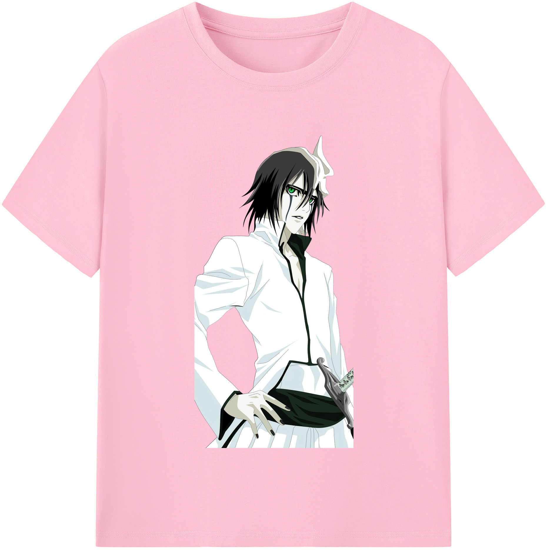 （画像用） ブリーチ ウルキオラ·シファー BLEACH Ulquiorra cifer 綿100％半袖Tシャツ（フロントプリント）