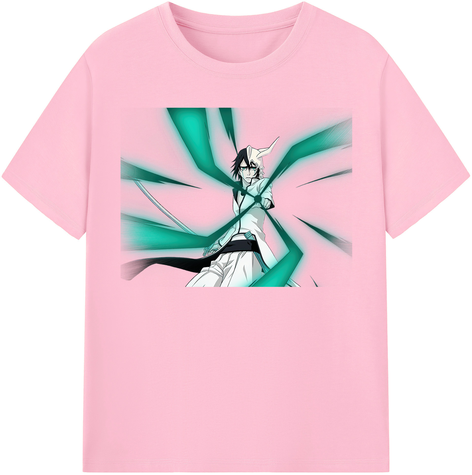 （画像用） ブリーチ ウルキオラ·シファー BLEACH Ulquiorra cifer 綿100％半袖Tシャツ（フロントプリント）