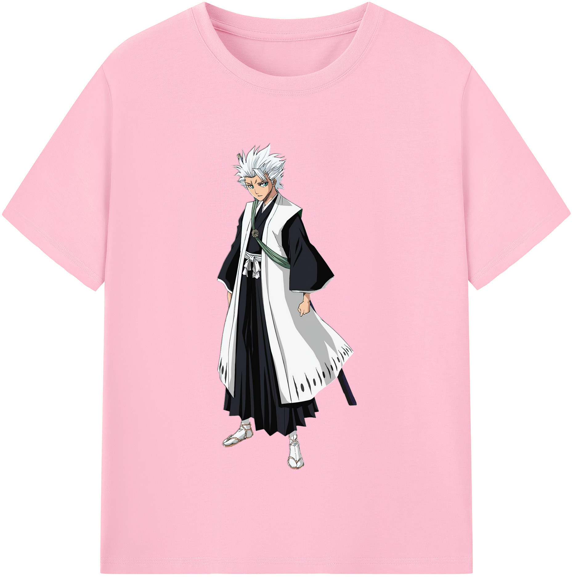 （画像用） ブリーチ 日番谷冬獅郎（ひつがや とうしろう） BLEACH Hitsugaya Toushirou 綿100％半袖Tシャツ（フロントプリント）