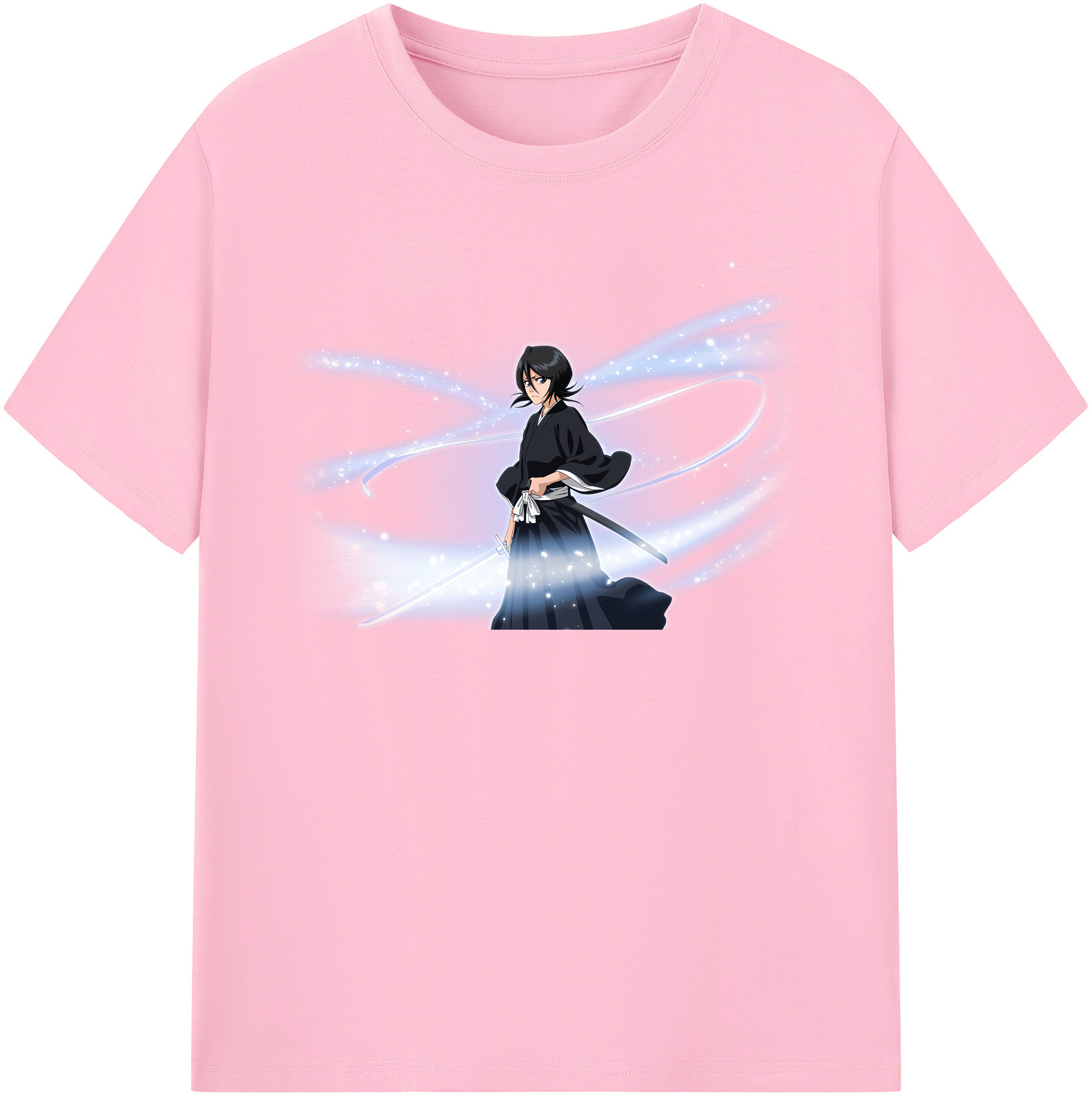 （画像用） ブリーチ 朽木ルキア BLEACH Kuchiki Rukia 綿100％半袖Tシャツ（フロントプリント）