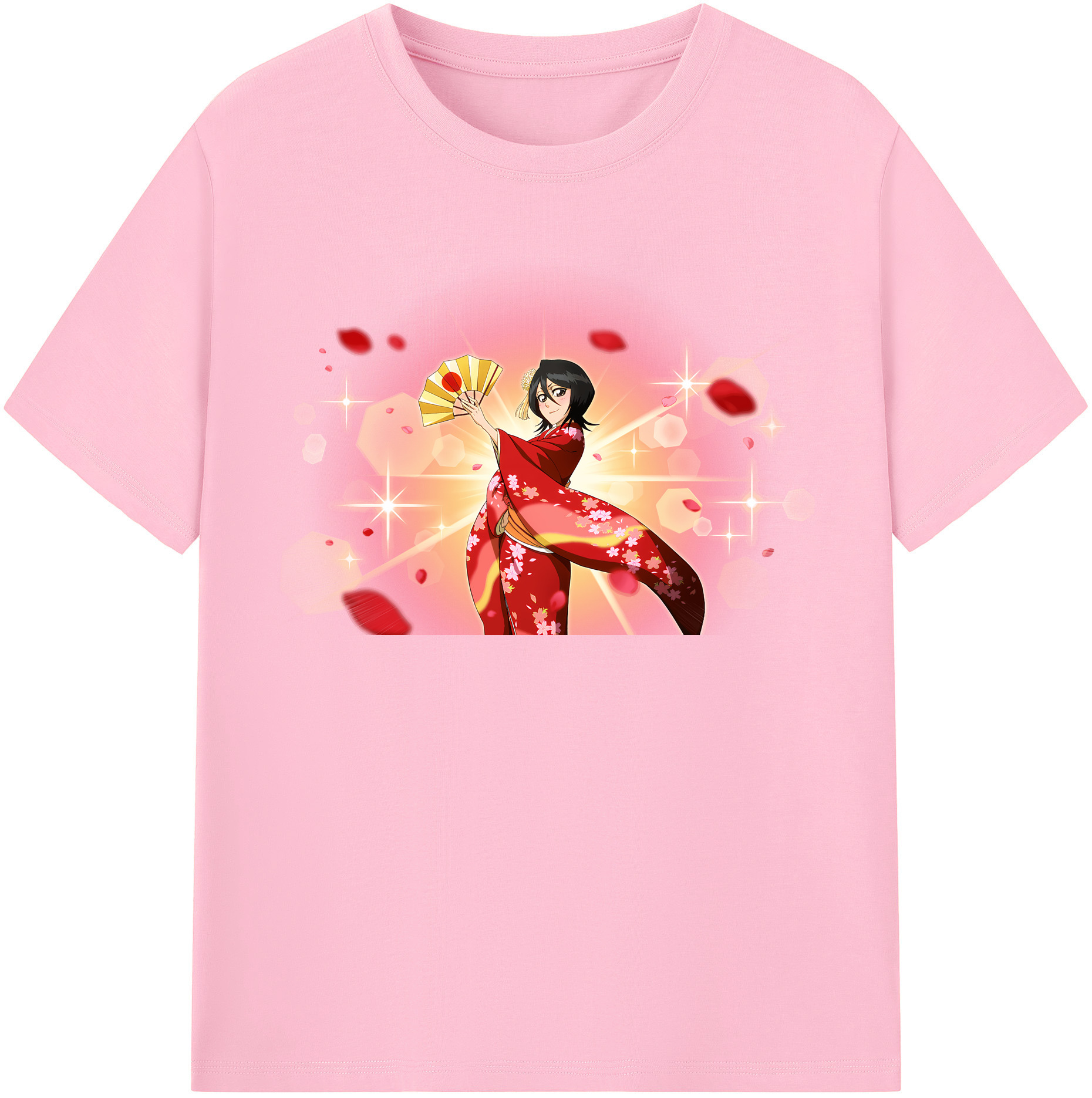 （画像用） ブリーチ 朽木ルキア BLEACH Kuchiki Rukia 綿100％半袖Tシャツ（フロントプリント）