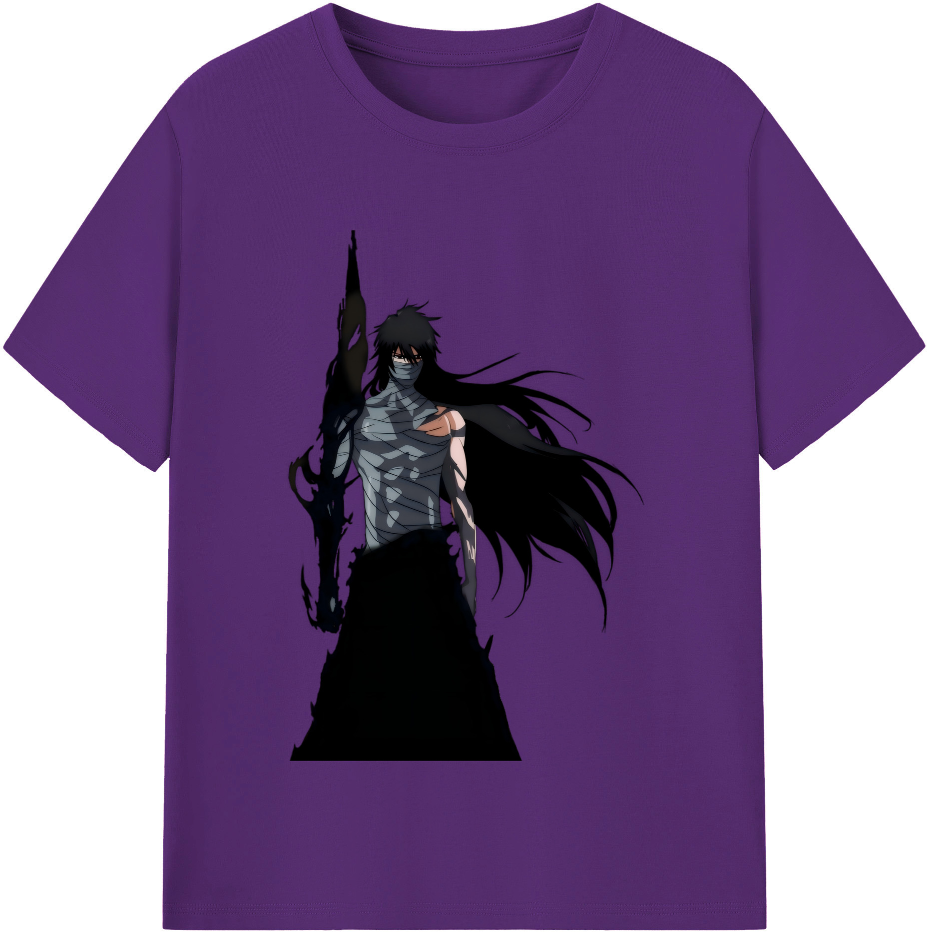 （画像用） ブリーチ 黒崎一護（くろさき いちご）BLEACH Kurosaki Ichigo 綿100％半袖Tシャツ（フロントプリント）