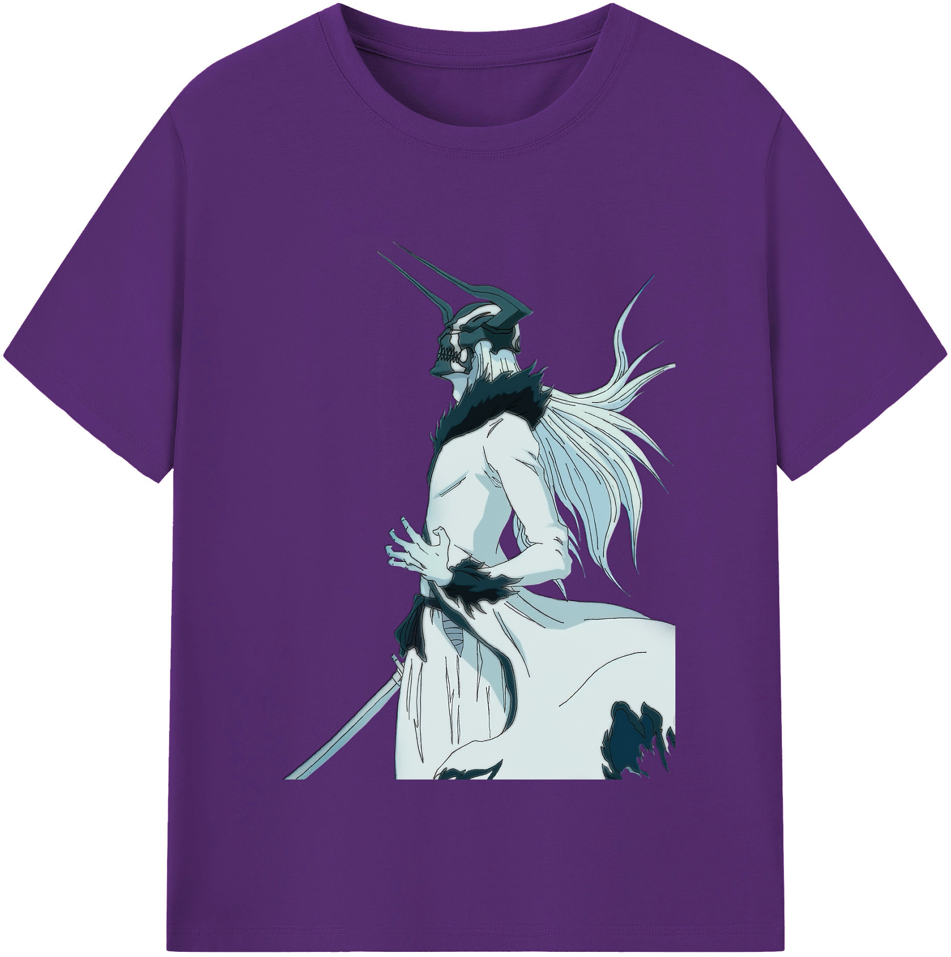 （画像用） ブリーチ 黒崎一護（くろさき いちご）BLEACH Kurosaki Ichigo 綿100％半袖Tシャツ（フロントプリント）