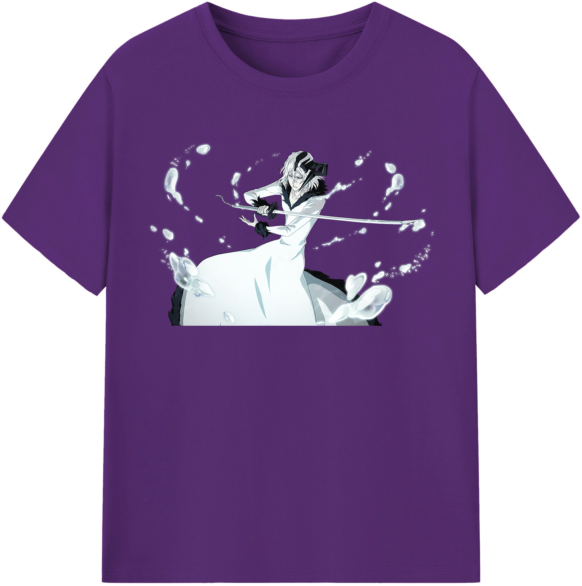 （画像用） ブリーチ 黒崎一護（くろさき いちご）BLEACH Kurosaki Ichigo 綿100％半袖Tシャツ（フロントプリント）