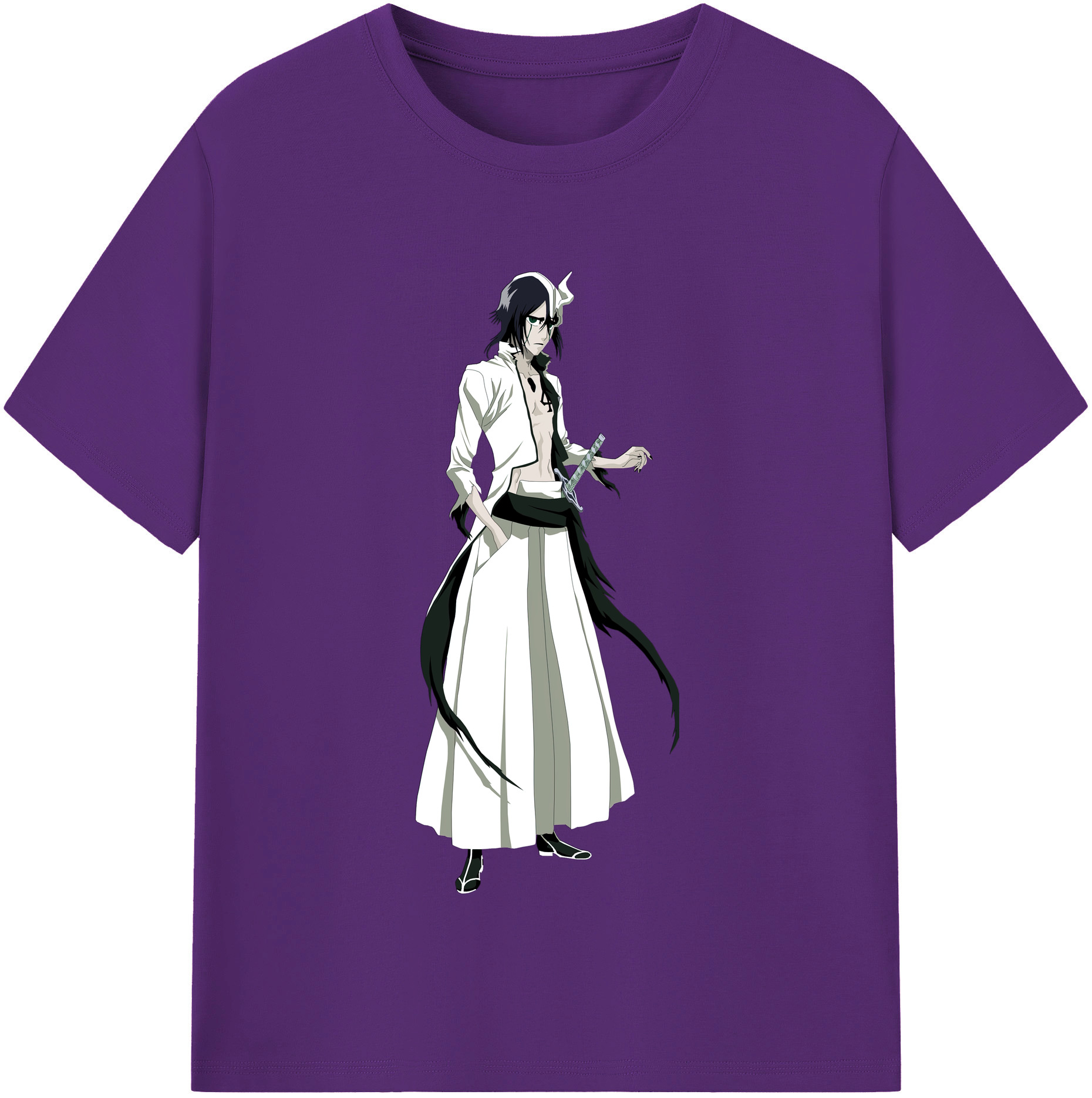 （画像用） ブリーチ ウルキオラ·シファー BLEACH Ulquiorra cifer 綿100％半袖Tシャツ（フロントプリント）