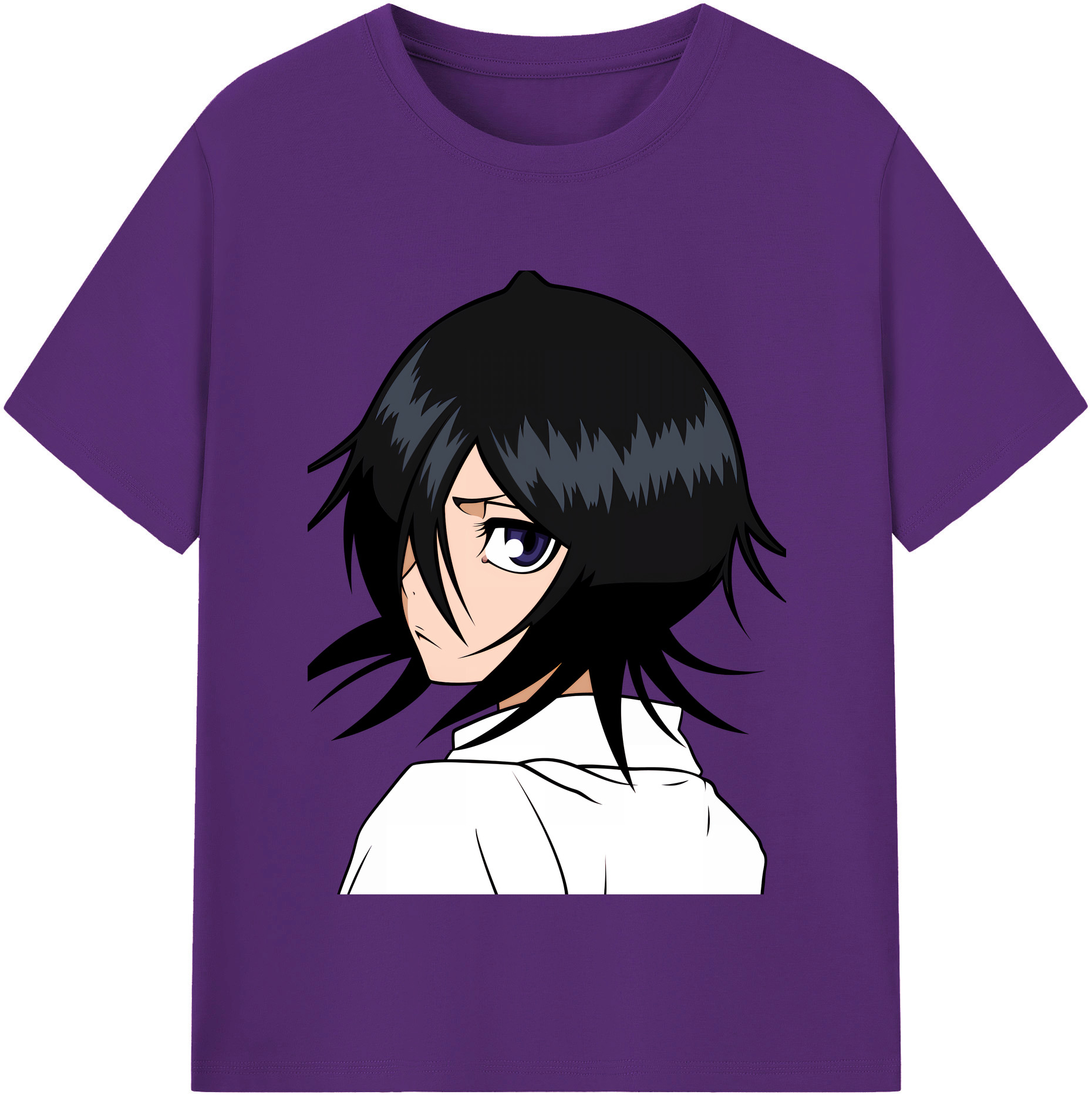 （画像用） ブリーチ 朽木ルキア BLEACH Kuchiki Rukia 綿100％半袖Tシャツ（フロントプリント）