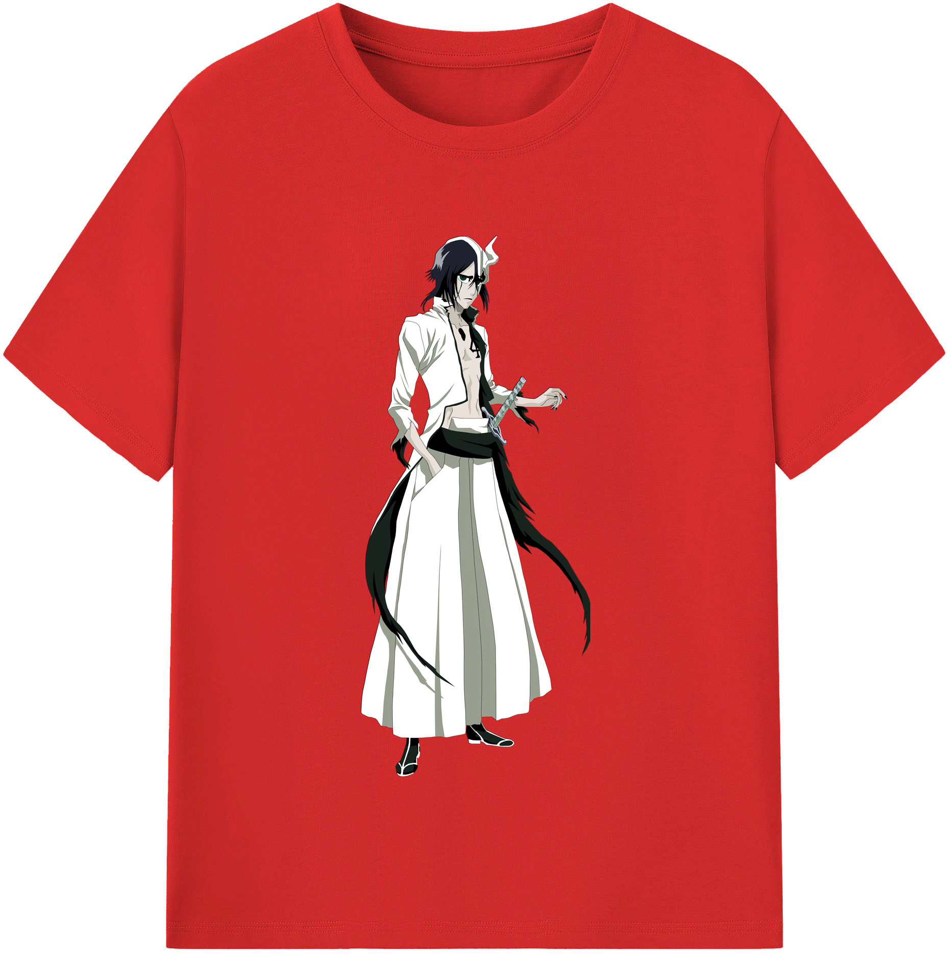 （画像用） ブリーチ ウルキオラ·シファー BLEACH Ulquiorra cifer 綿100％半袖Tシャツ（フロントプリント）