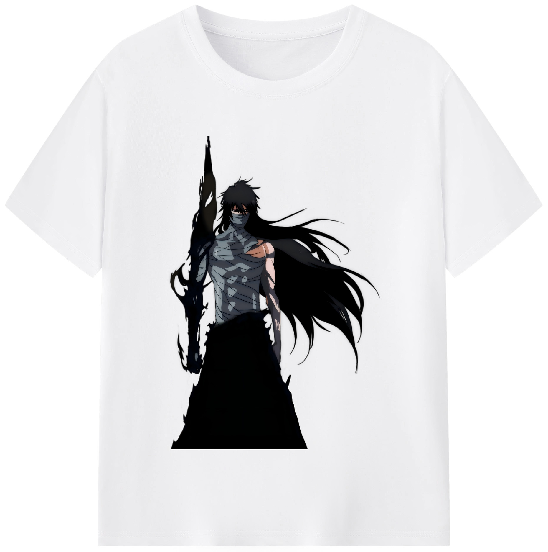 （画像用） ブリーチ 黒崎一護（くろさき いちご）BLEACH Kurosaki Ichigo 綿100％半袖Tシャツ（フロントプリント）