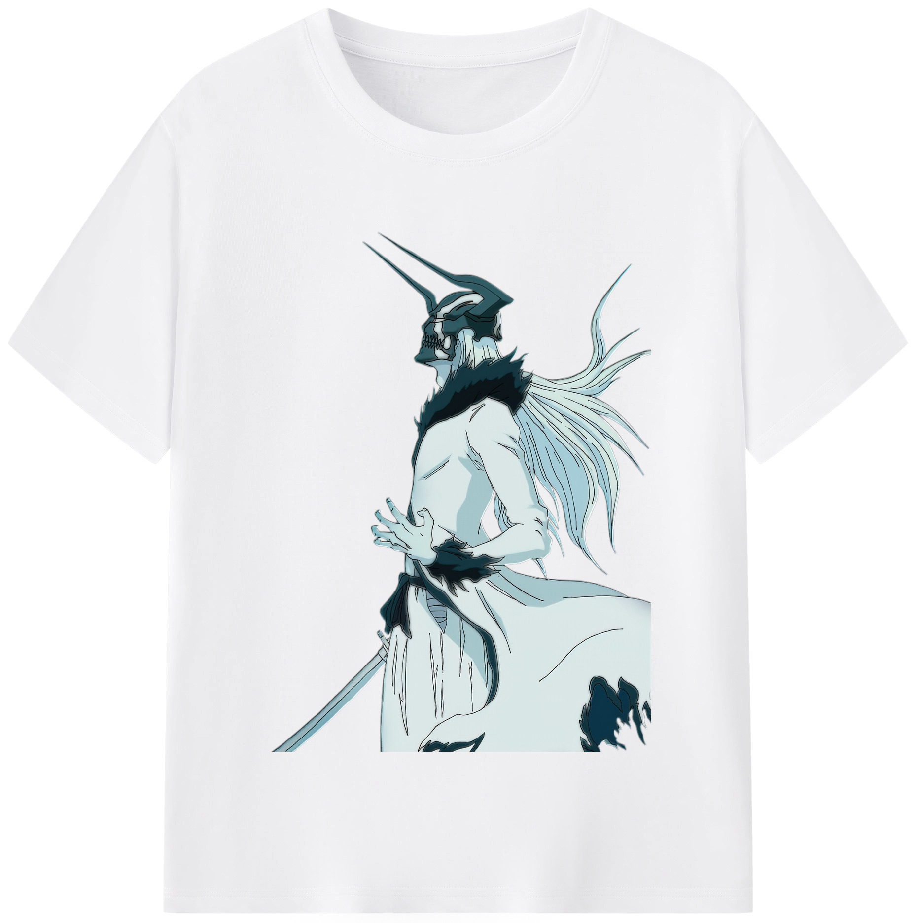 （画像用） ブリーチ 黒崎一護（くろさき いちご）BLEACH Kurosaki Ichigo 綿100％半袖Tシャツ（フロントプリント）