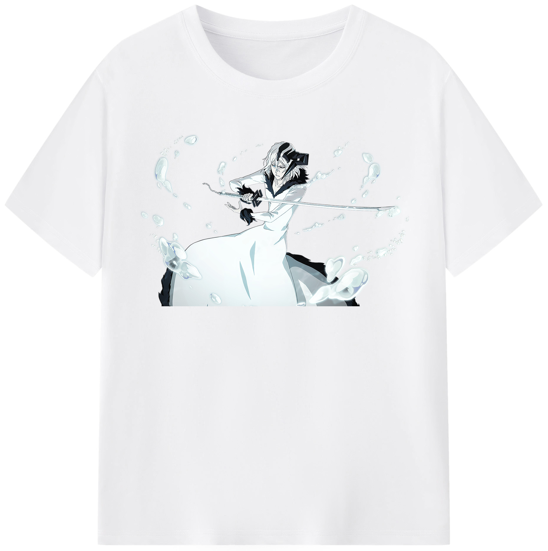 （画像用） ブリーチ 黒崎一護（くろさき いちご）BLEACH Kurosaki Ichigo 綿100％半袖Tシャツ（フロントプリント）