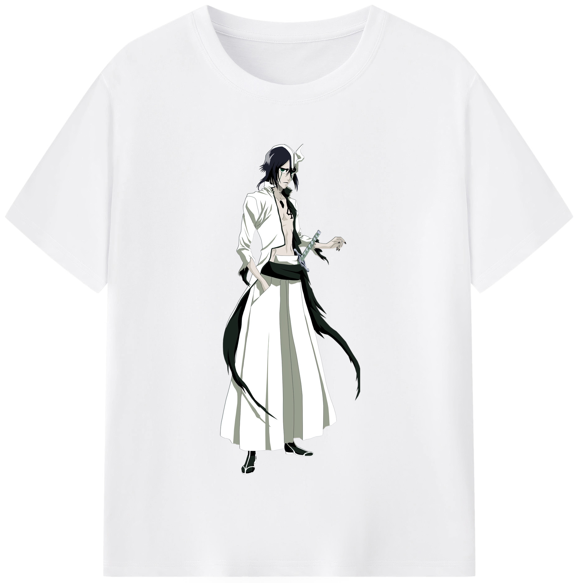 （画像用） ブリーチ ウルキオラ·シファー BLEACH Ulquiorra cifer 綿100％半袖Tシャツ（フロントプリント）