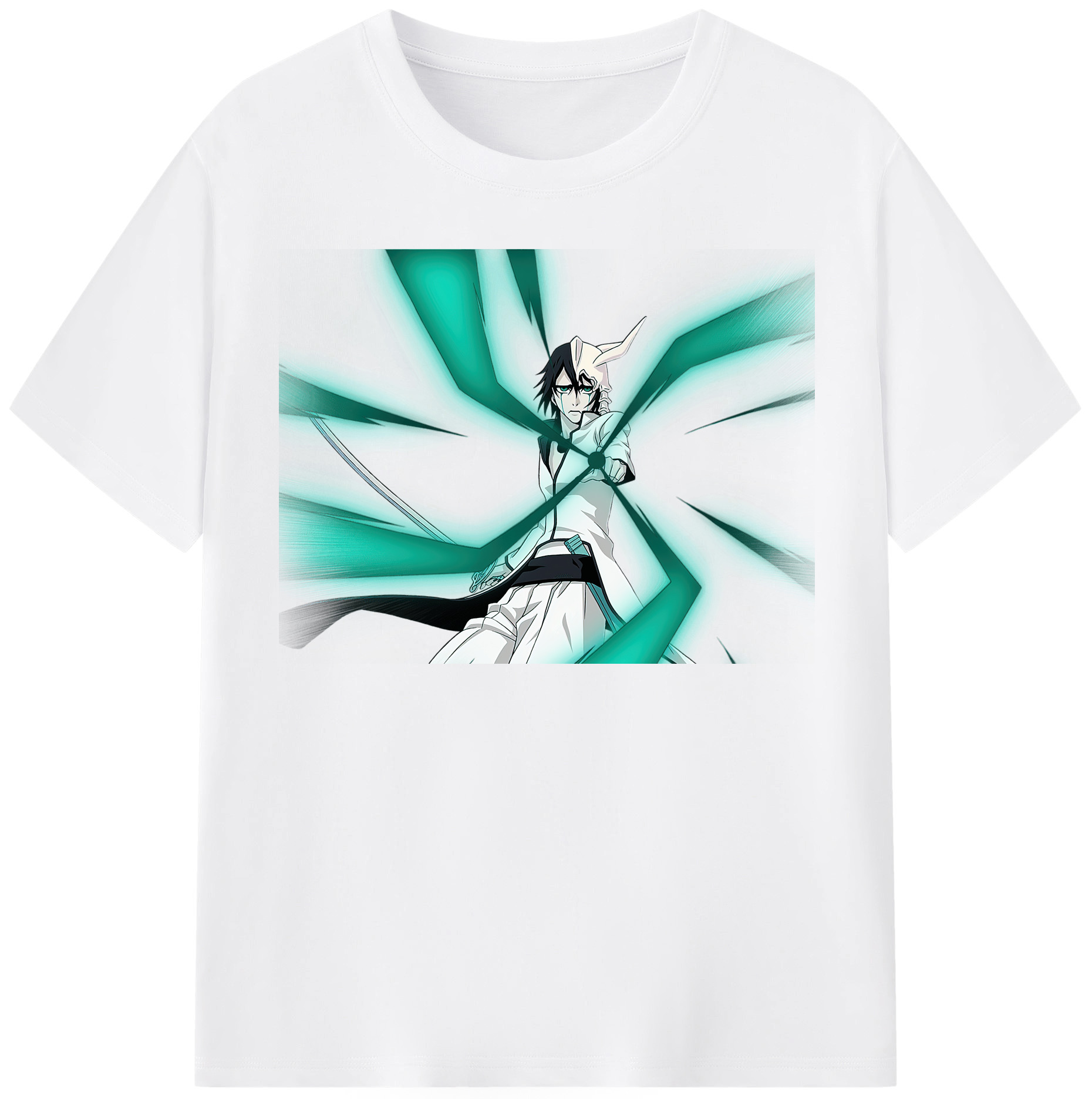 （画像用） ブリーチ ウルキオラ·シファー BLEACH Ulquiorra cifer 綿100％半袖Tシャツ（フロントプリント）