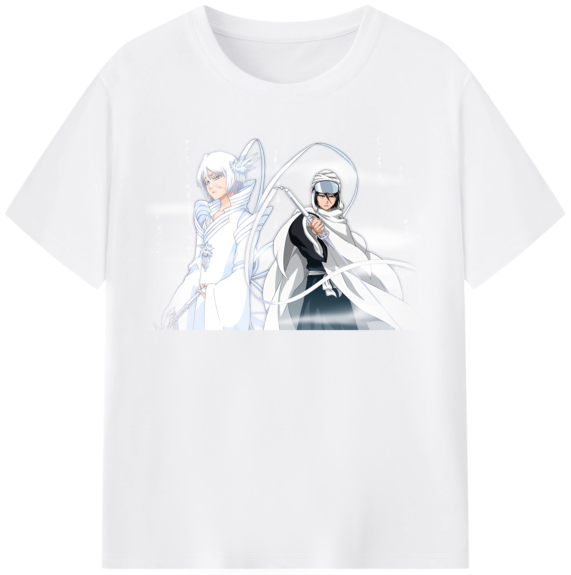 （画像用） ブリーチ 朽木ルキア BLEACH Kuchiki Rukia 綿100％半袖Tシャツ（フロントプリント）