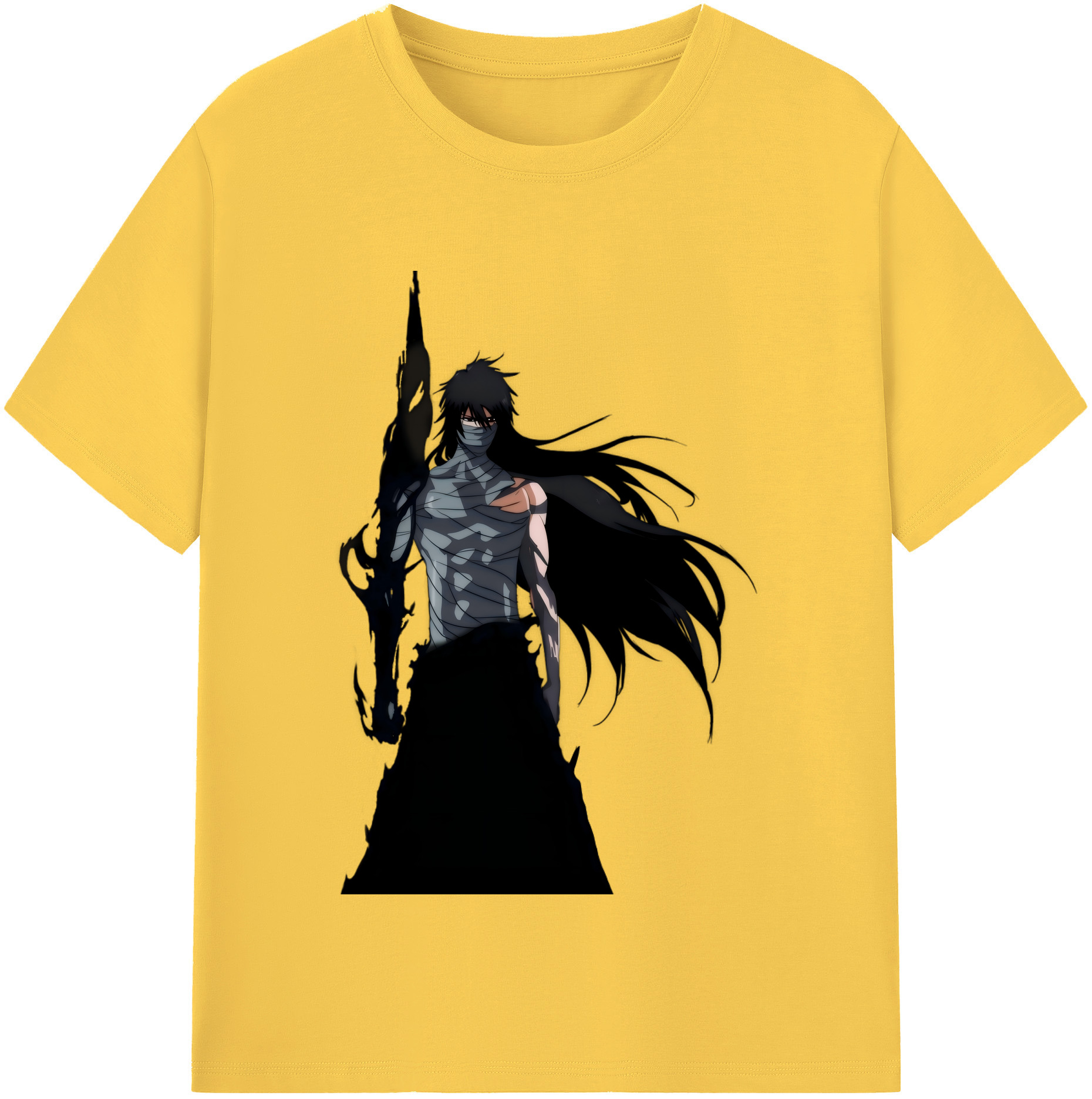 （画像用） ブリーチ 黒崎一護（くろさき いちご）BLEACH Kurosaki Ichigo 綿100％半袖Tシャツ（フロントプリント）