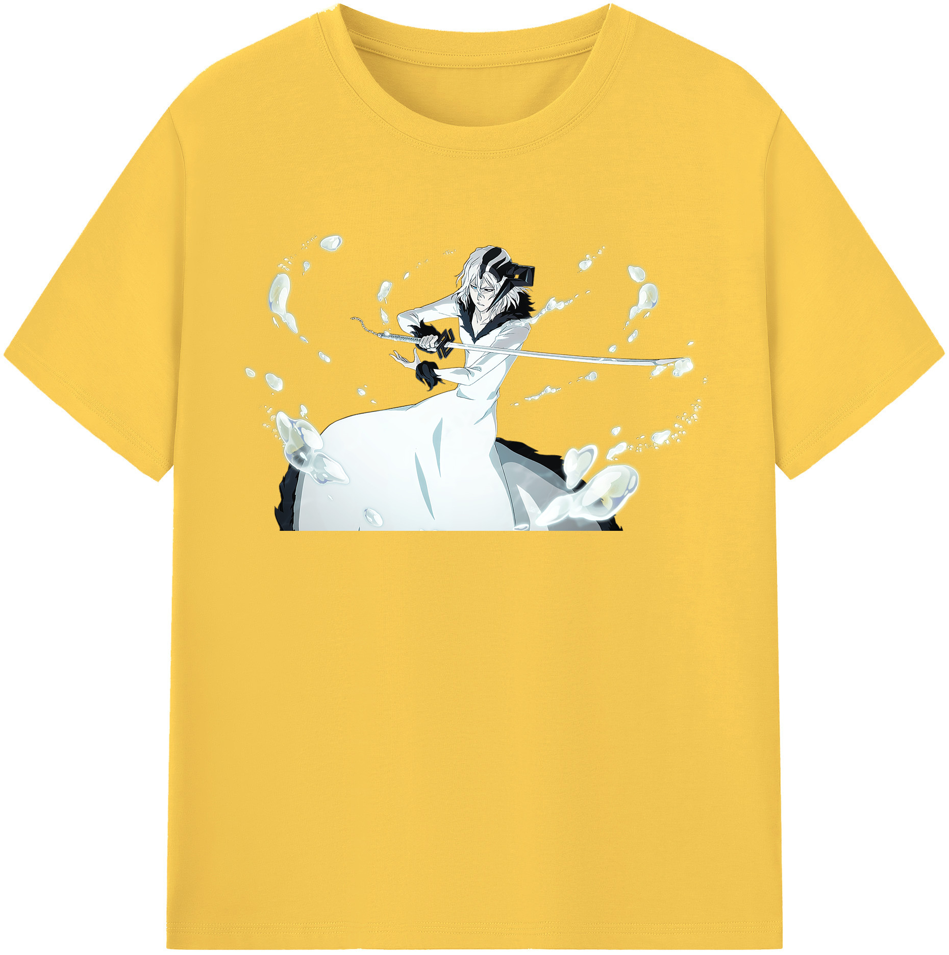 （画像用） ブリーチ 黒崎一護（くろさき いちご）BLEACH Kurosaki Ichigo 綿100％半袖Tシャツ（フロントプリント）