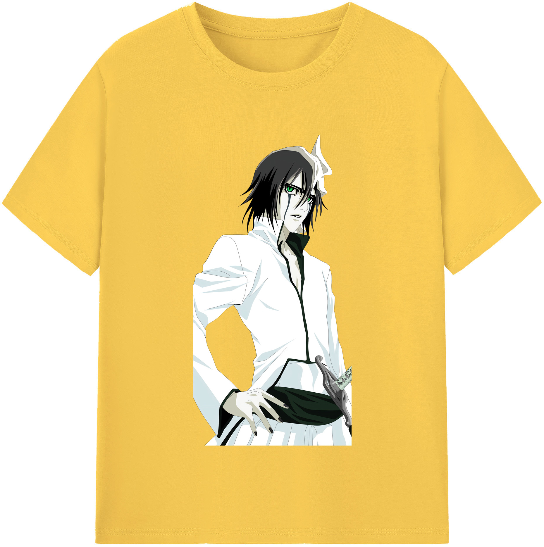 （画像用） ブリーチ ウルキオラ·シファー BLEACH Ulquiorra cifer 綿100％半袖Tシャツ（フロントプリント）
