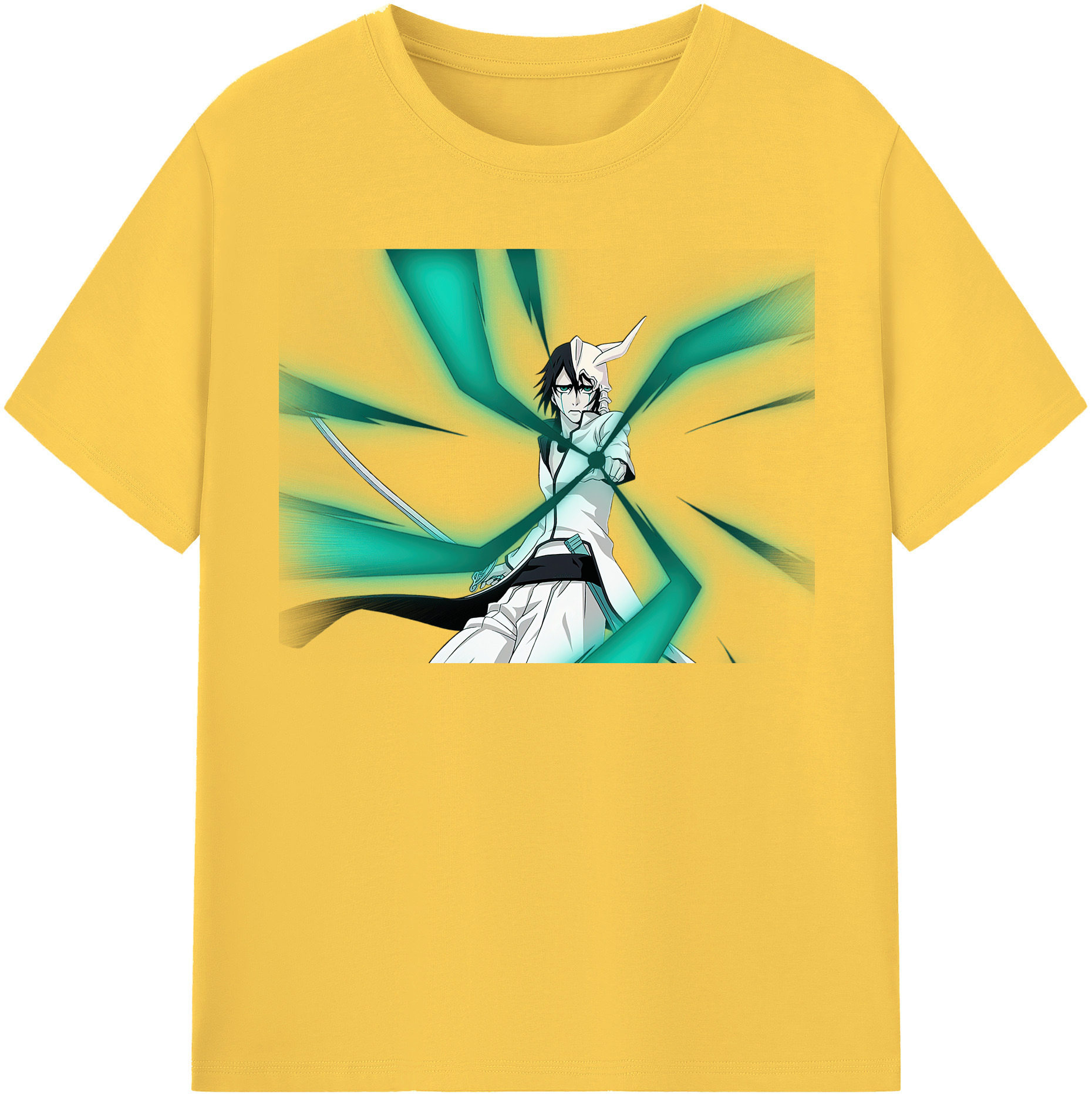 （画像用） ブリーチ ウルキオラ·シファー BLEACH Ulquiorra cifer 綿100％半袖Tシャツ（フロントプリント）