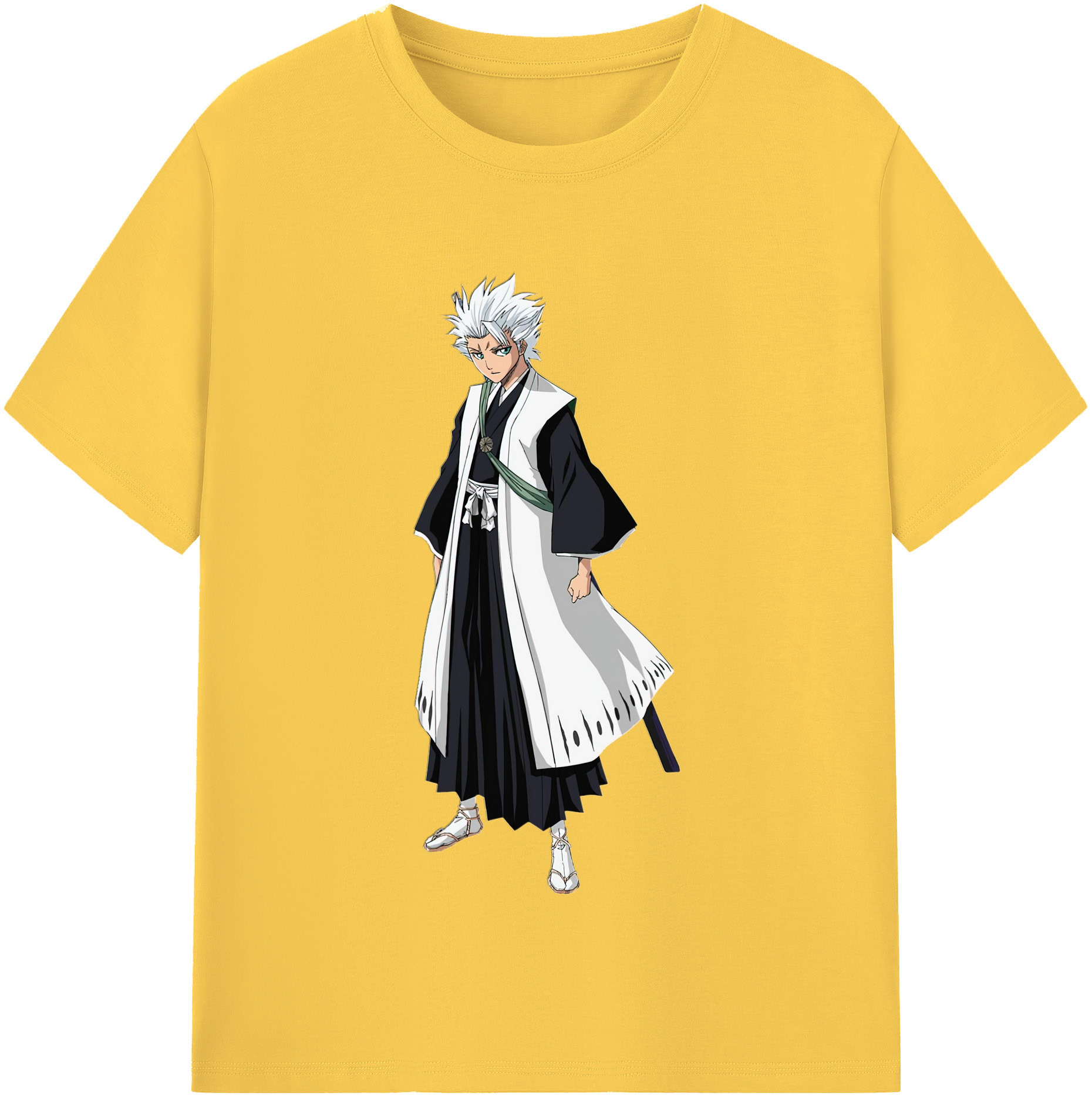 （画像用） ブリーチ 日番谷冬獅郎（ひつがや とうしろう） BLEACH Hitsugaya Toushirou 綿100％半袖Tシャツ（フロントプリント）