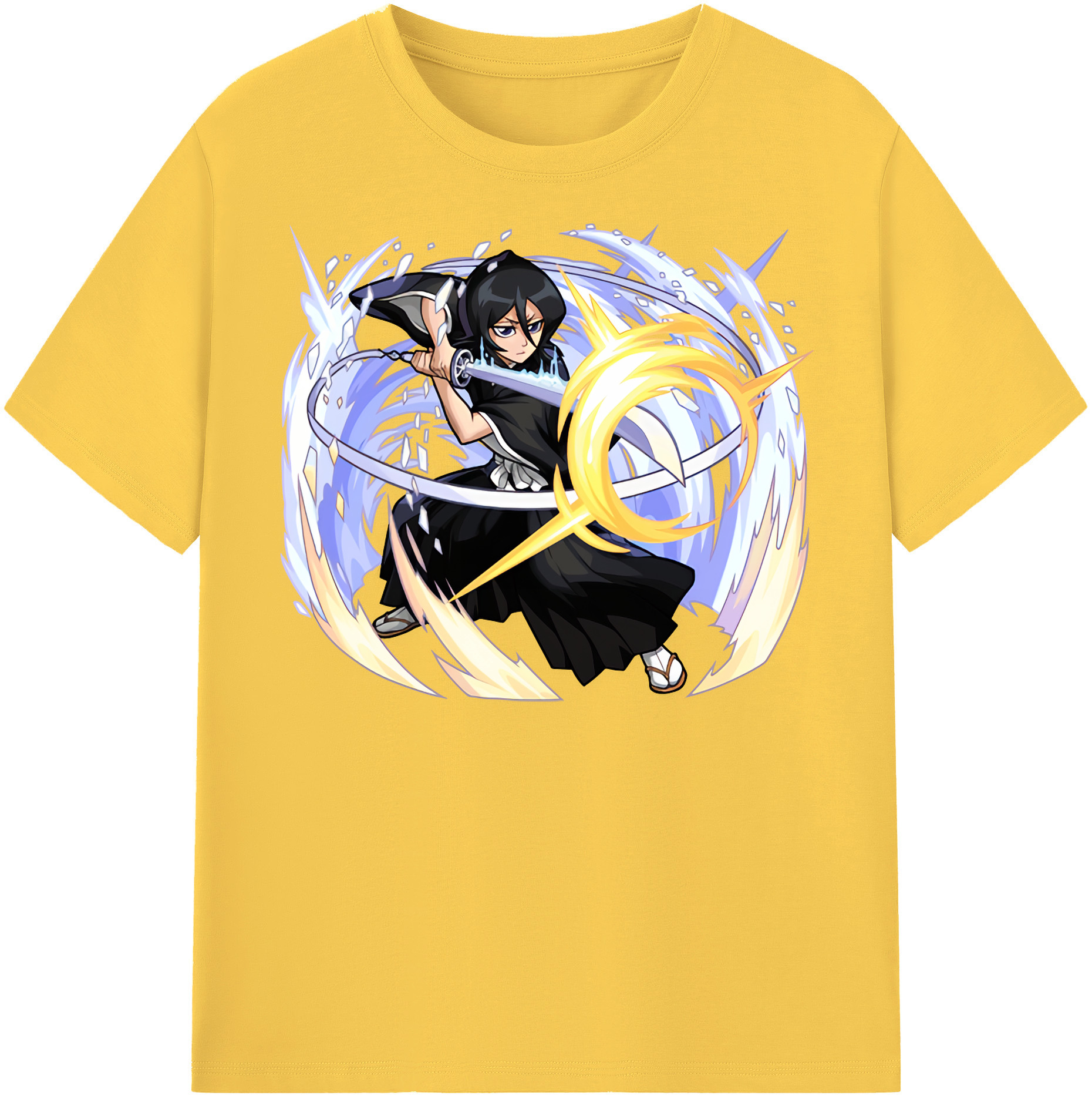 （画像用） ブリーチ 朽木ルキア BLEACH Kuchiki Rukia 綿100％半袖Tシャツ（フロントプリント）