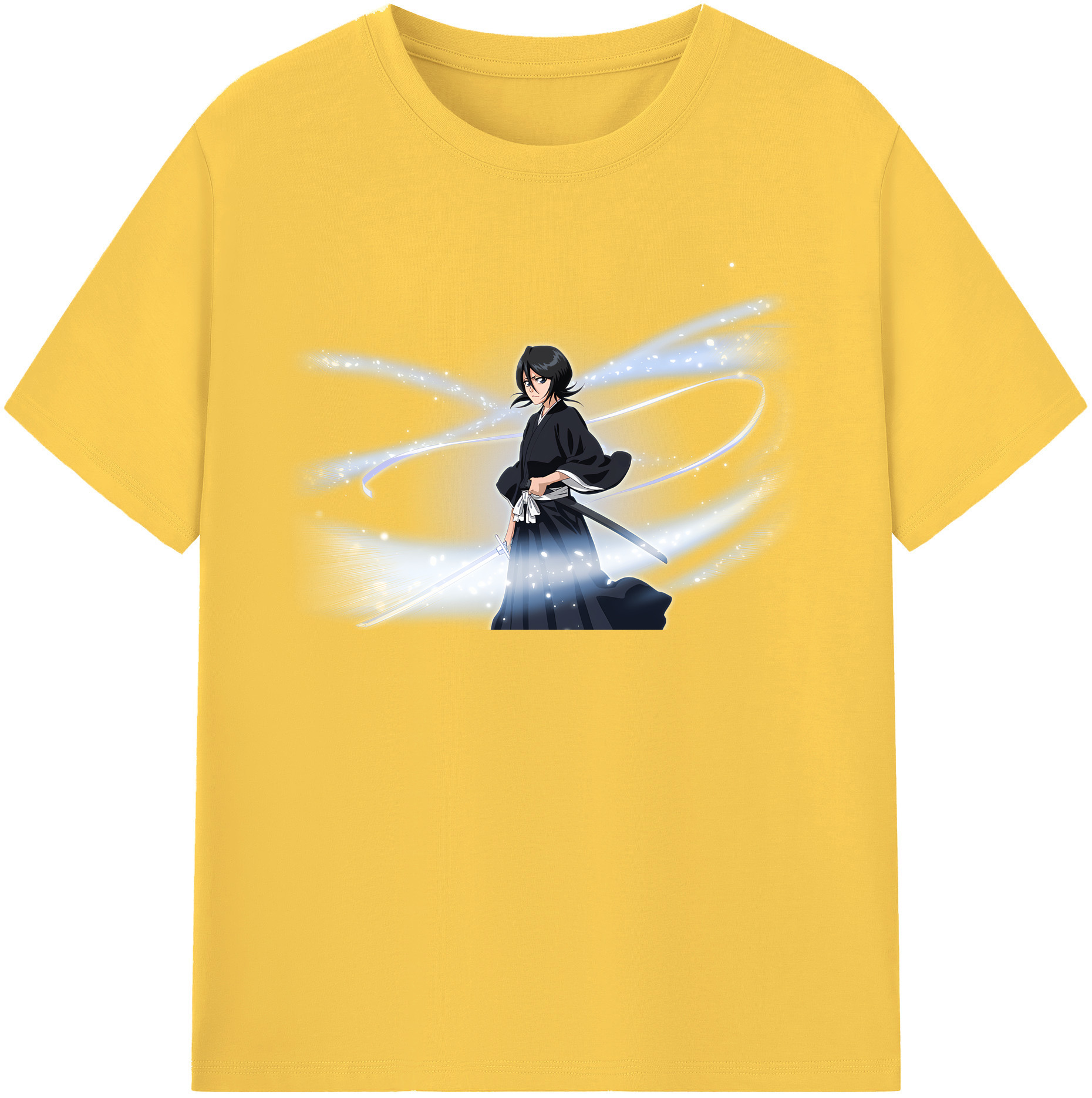 （画像用） ブリーチ 朽木ルキア BLEACH Kuchiki Rukia 綿100％半袖Tシャツ（フロントプリント）