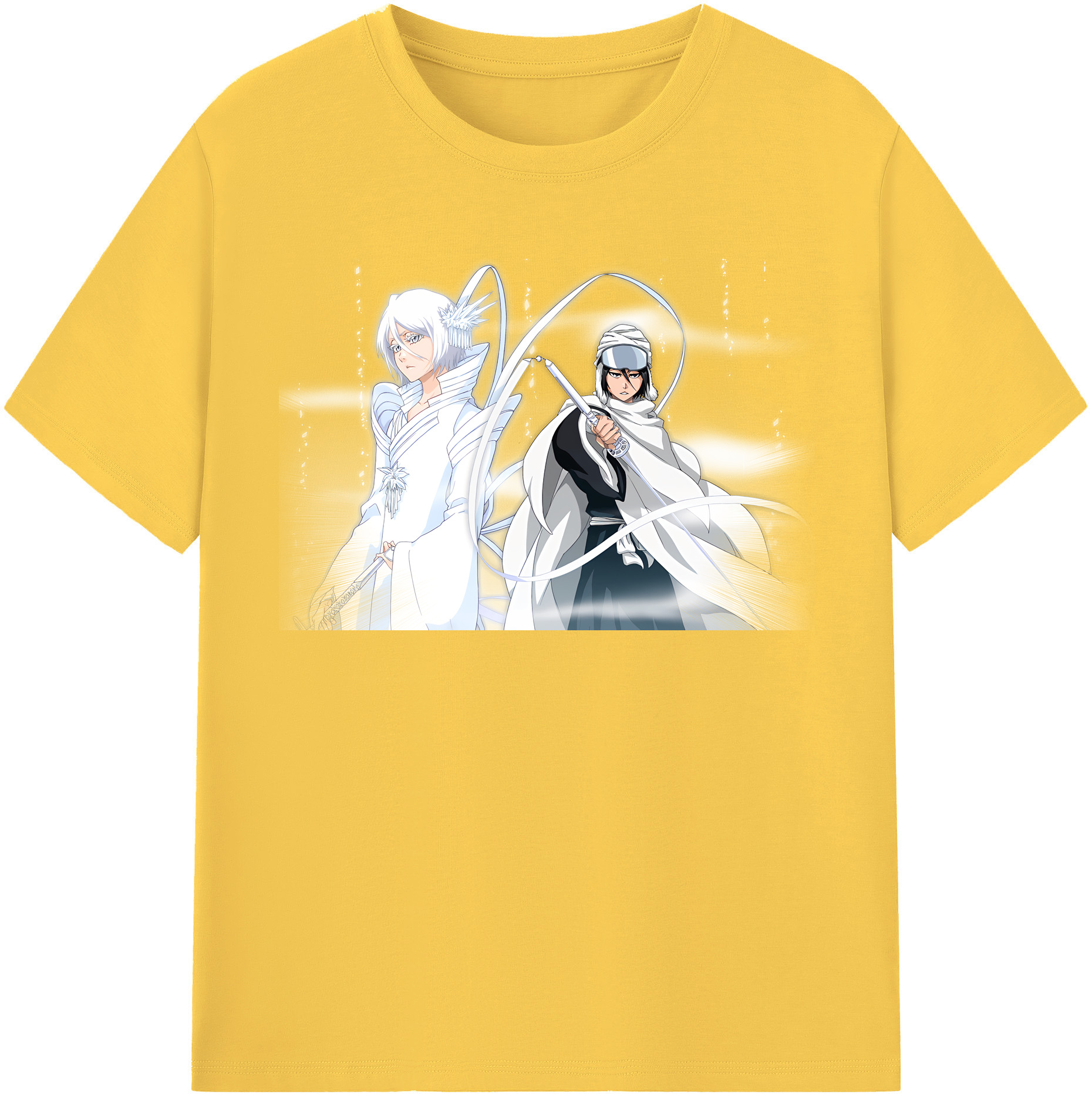 （画像用） ブリーチ 朽木ルキア BLEACH Kuchiki Rukia 綿100％半袖Tシャツ（フロントプリント）