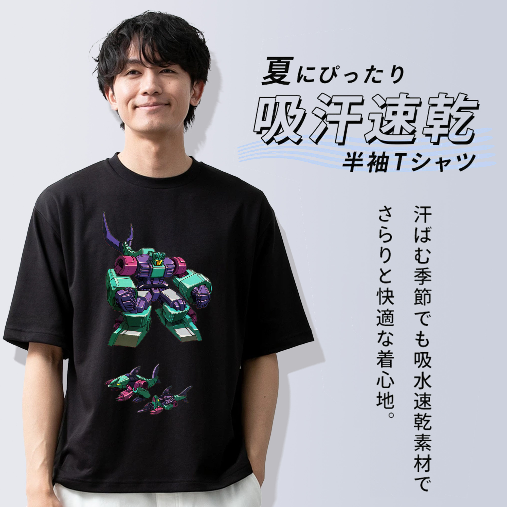 ブリーチ 黒崎一護（くろさき いちご）BLEACH Kurosaki Ichigo 綿100％半袖Tシャツ（フロントプリント）