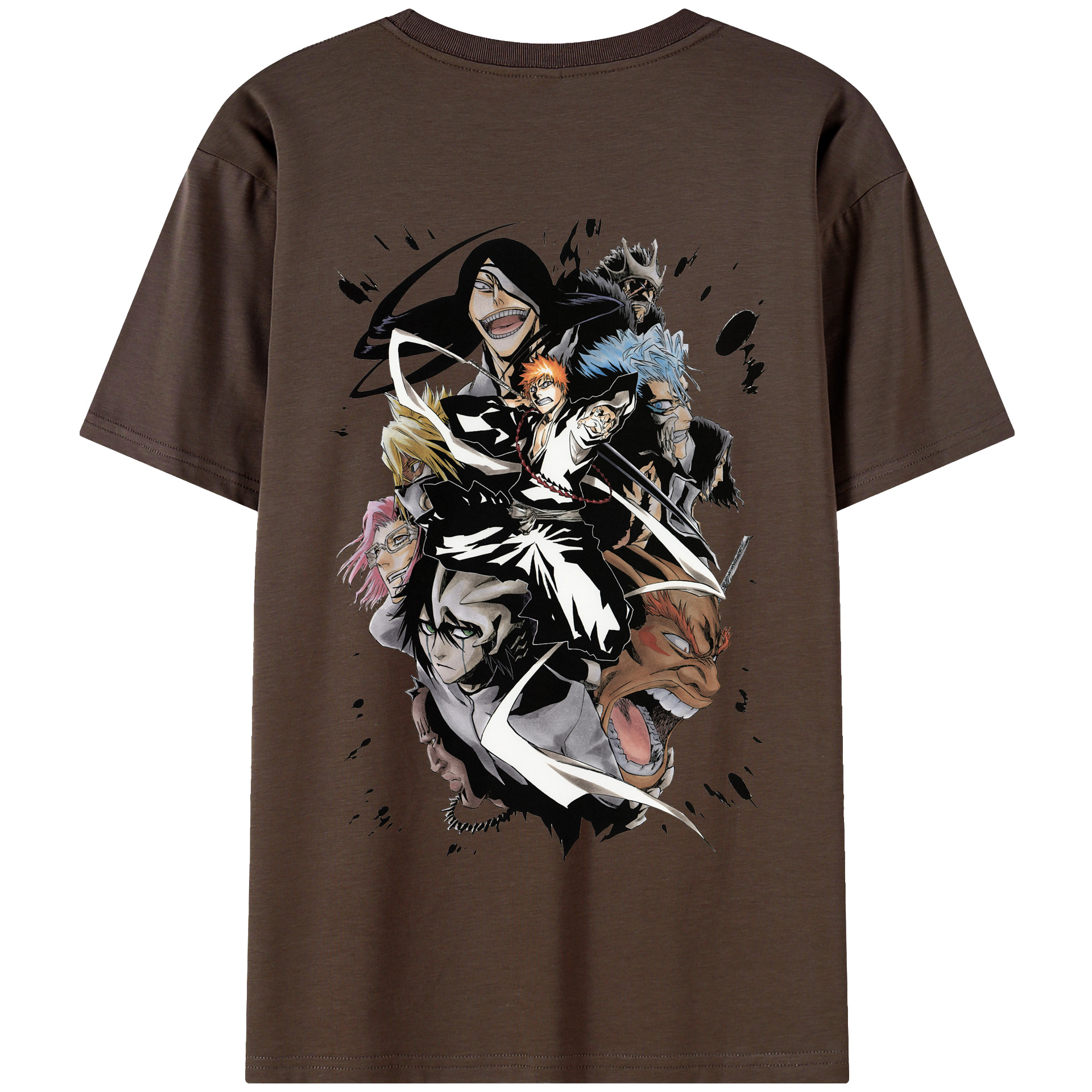 （画像用） ブリーチ 黒崎一護（くろさき いちご）BLEACH Kurosaki Ichigo 綿100％半袖Tシャツ（背面プリント）