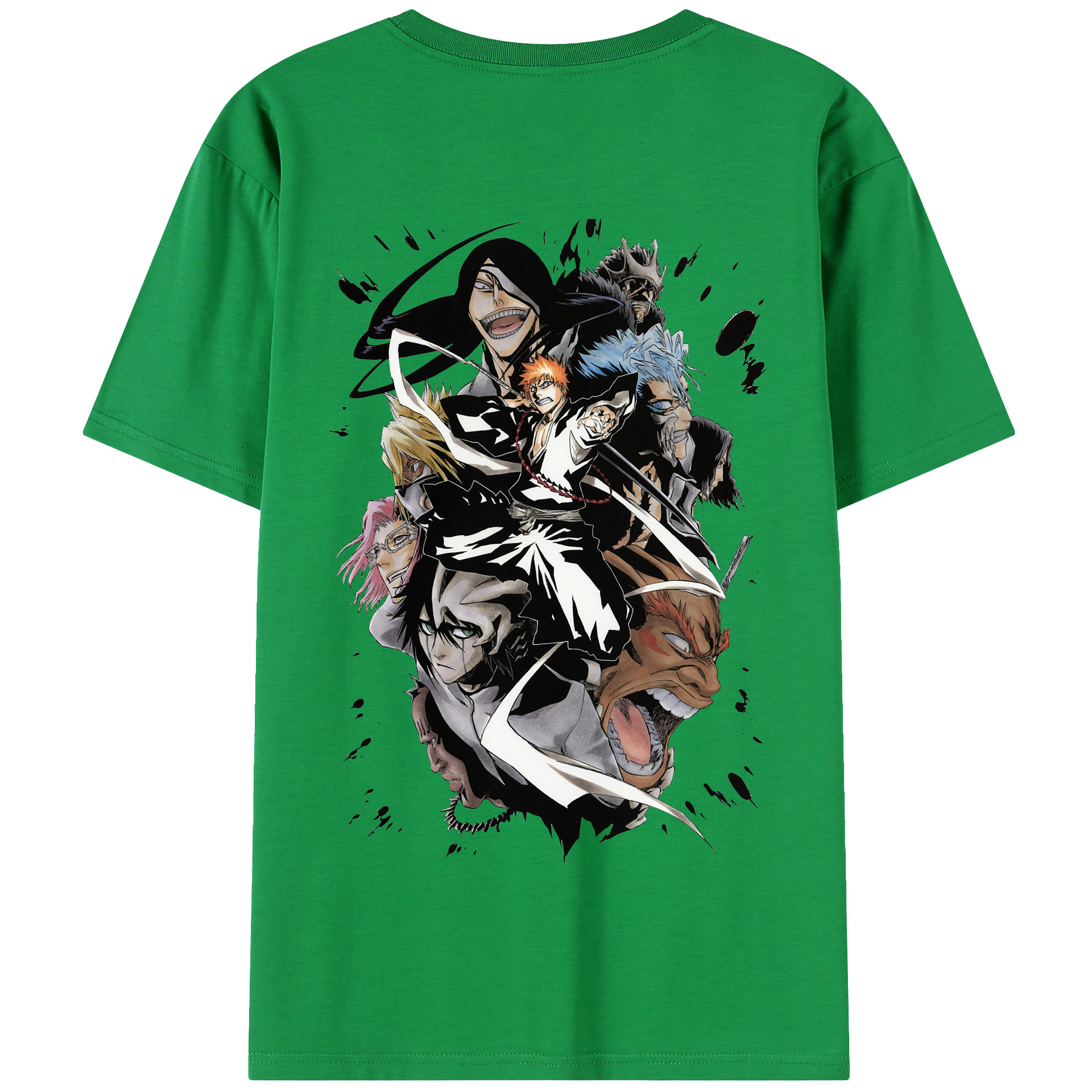 （画像用） ブリーチ 黒崎一護（くろさき いちご）BLEACH Kurosaki Ichigo 綿100％半袖Tシャツ（背面プリント）