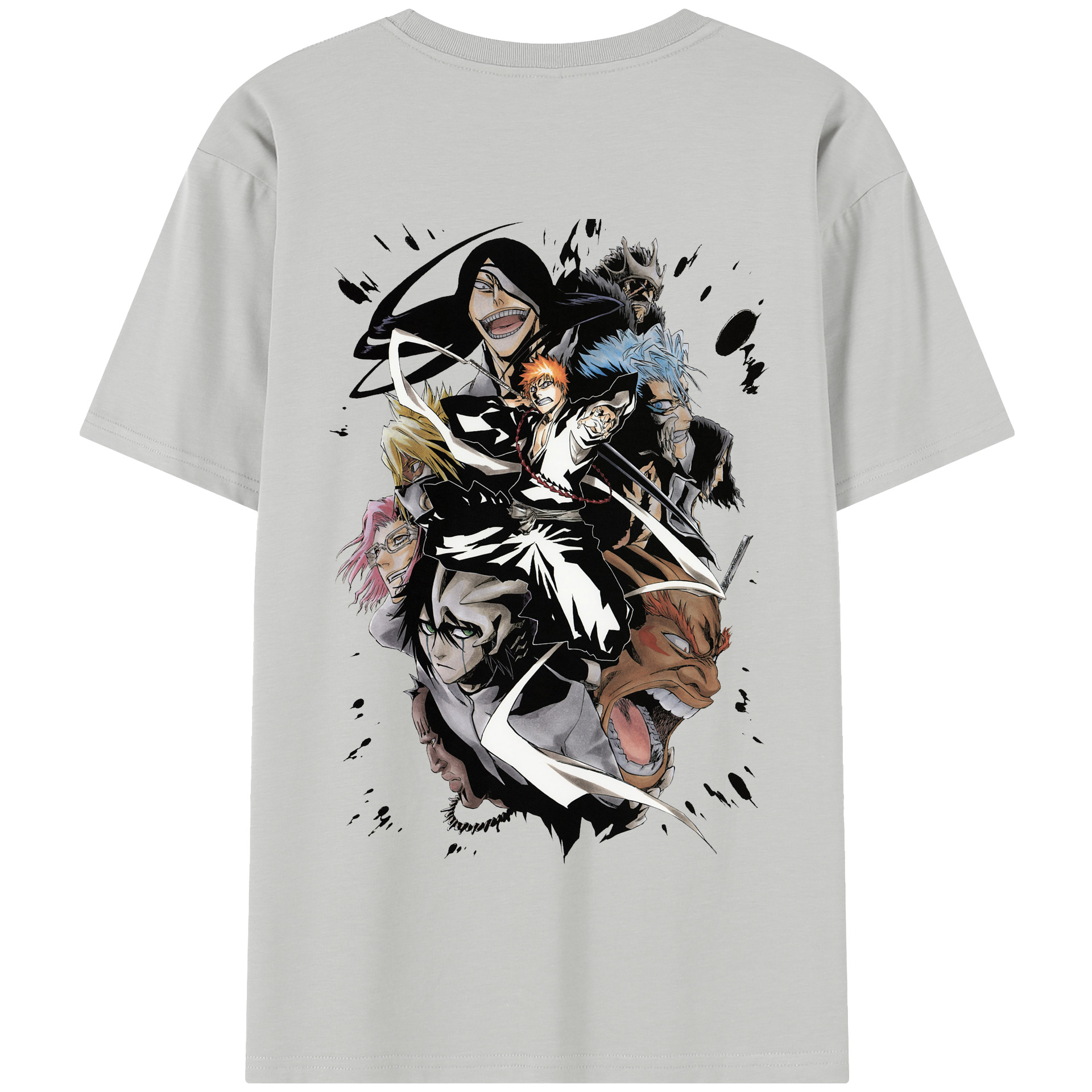 （画像用） ブリーチ 黒崎一護（くろさき いちご）BLEACH Kurosaki Ichigo 綿100％半袖Tシャツ（背面プリント）