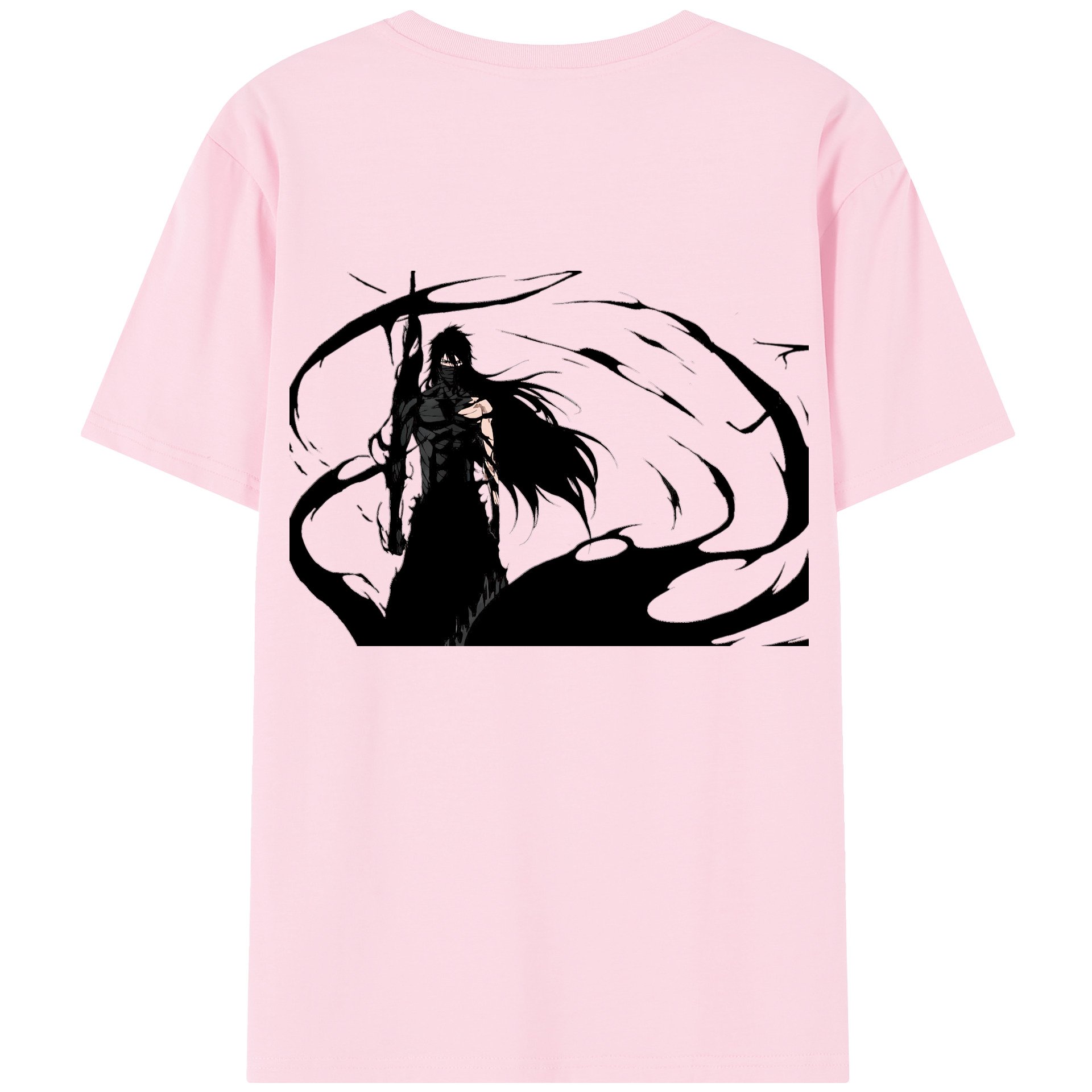 （画像用） ブリーチ 黒崎一護（くろさき いちご）BLEACH Kurosaki Ichigo 綿100％半袖Tシャツ（背面プリント）
