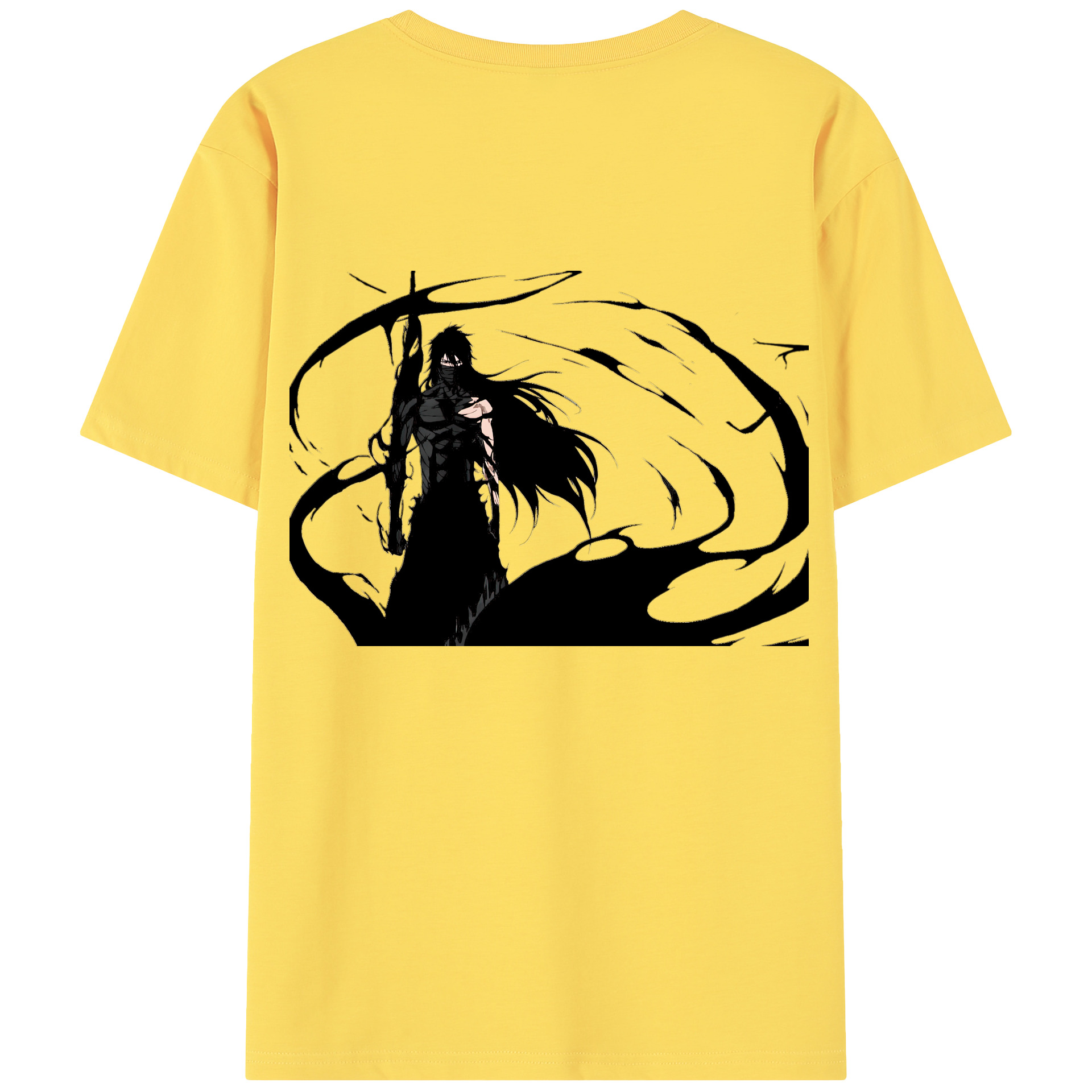 （画像用） ブリーチ 黒崎一護（くろさき いちご）BLEACH Kurosaki Ichigo 綿100％半袖Tシャツ（背面プリント）