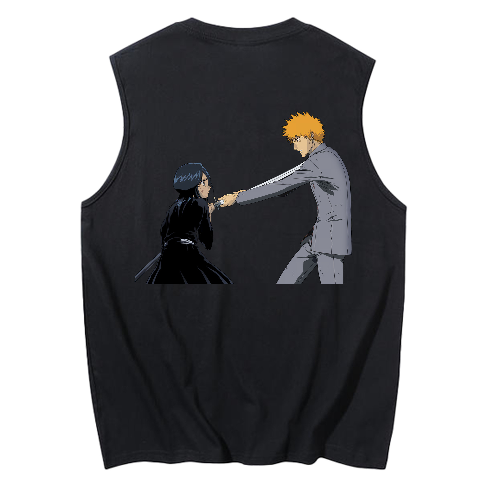 （画像用） ブリーチ 朽木ルキア BLEACH Kuchiki Rukia コットン100％タンクトップ（背面プリント）