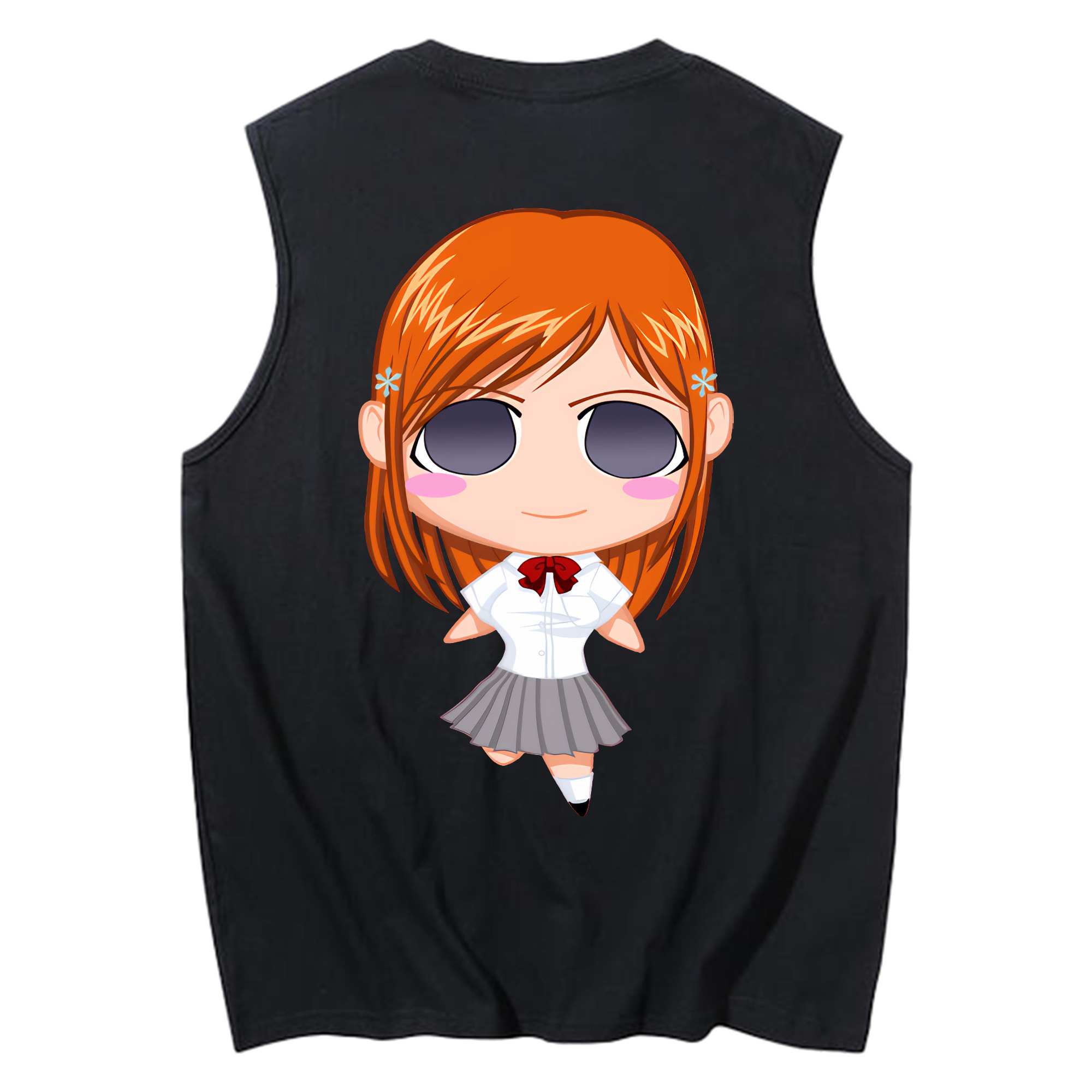 （画像用） ブリーチ 井上織姫（いのうえおりひめ） BLEACH Inoue Orihime コットン100％タンクトップ（背面プリント）