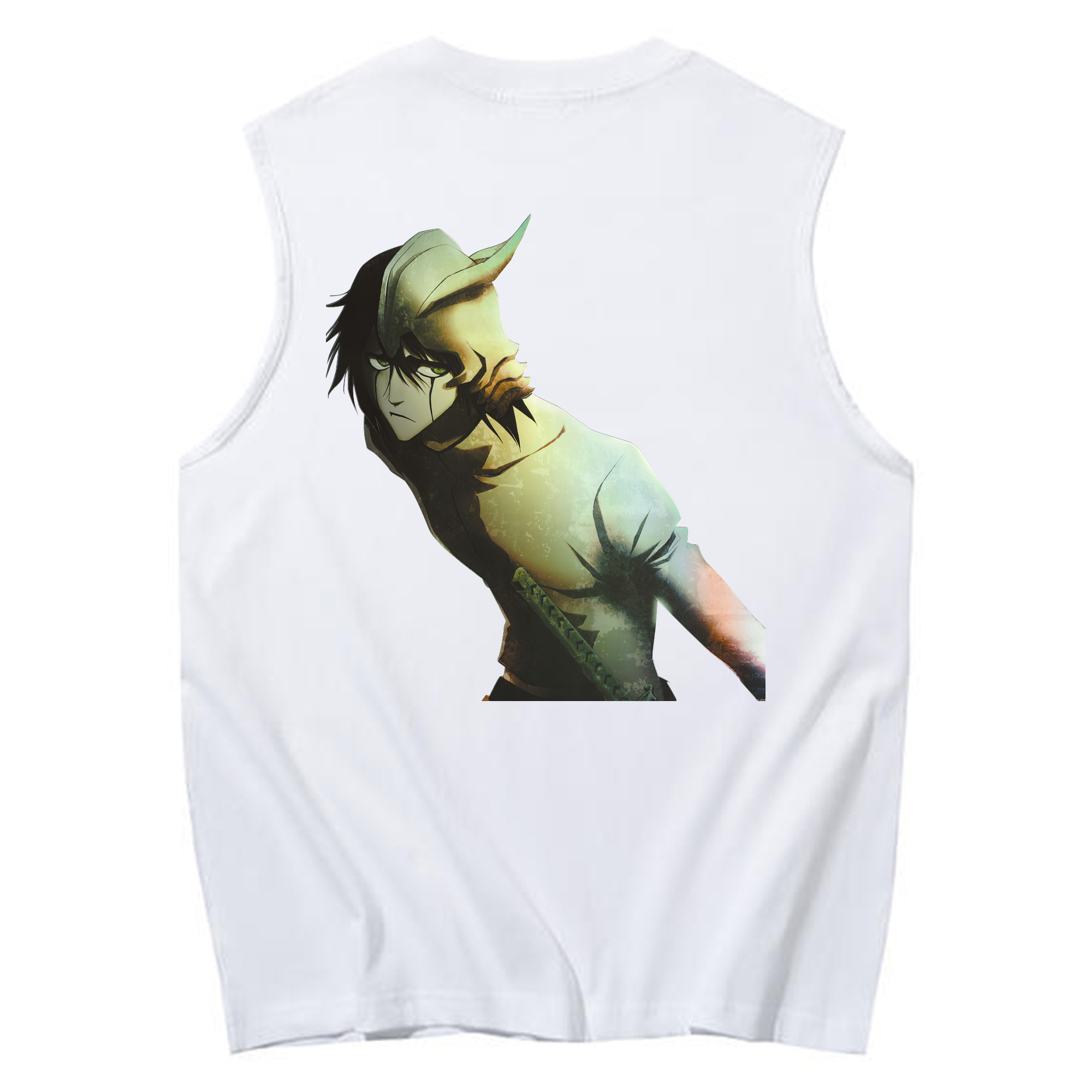 （画像用） ブリーチ ウルキオラ·シファー BLEACH Ulquiorra cifer コットン100％タンクトップ（背面プリント）