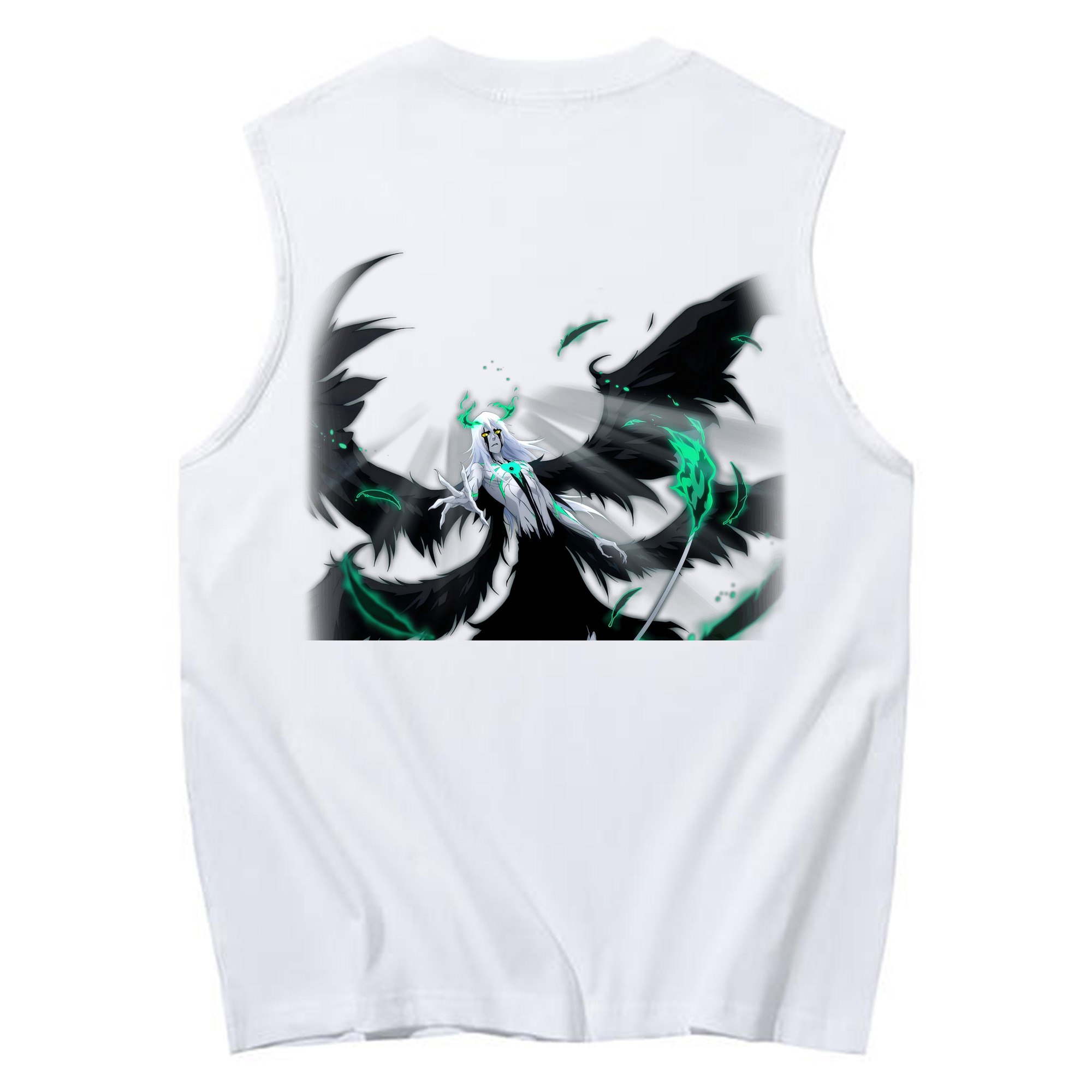 （画像用） ブリーチ ウルキオラ·シファー BLEACH Ulquiorra cifer コットン100％タンクトップ（背面プリント）