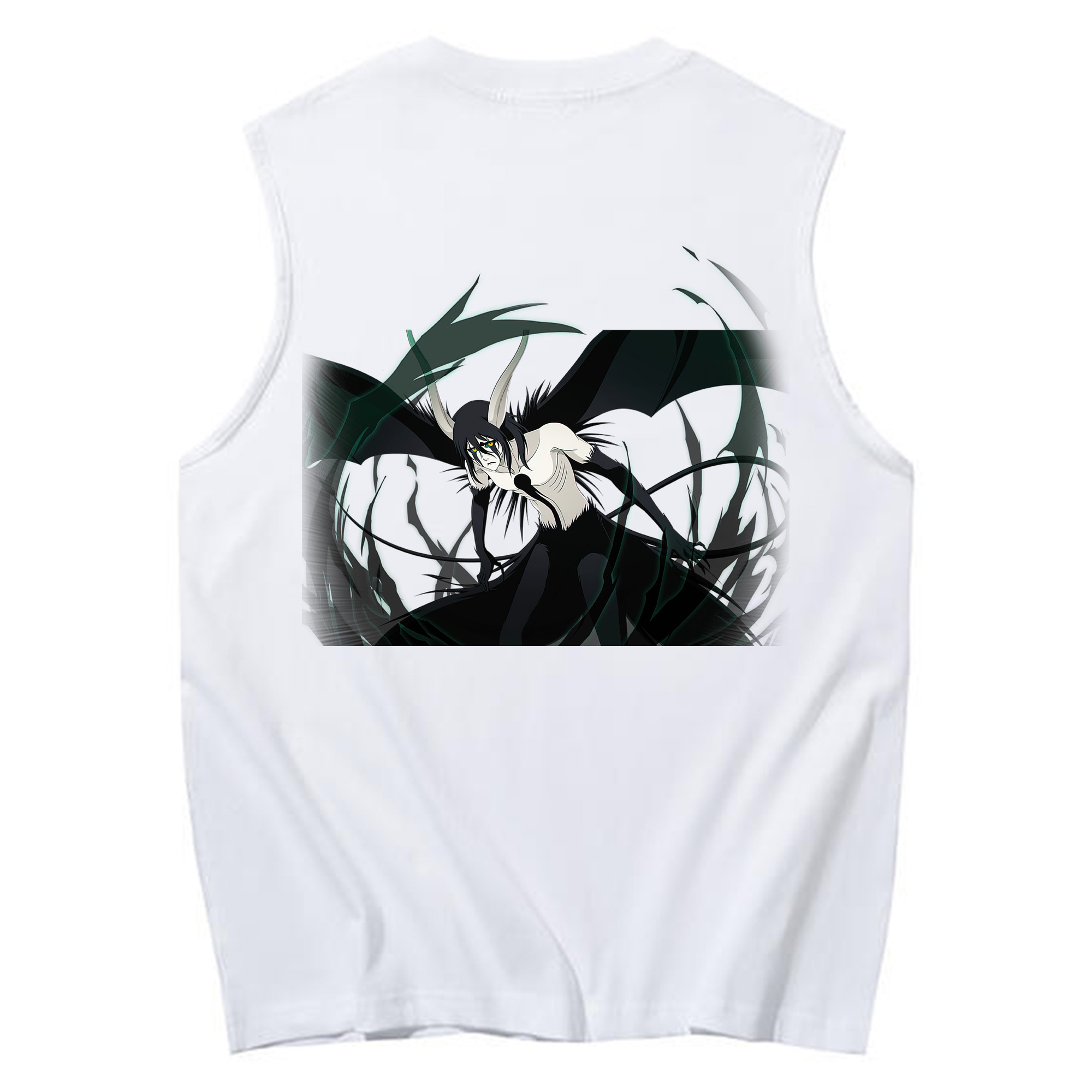 （画像用） ブリーチ ウルキオラ·シファー BLEACH Ulquiorra cifer コットン100％タンクトップ（背面プリント）